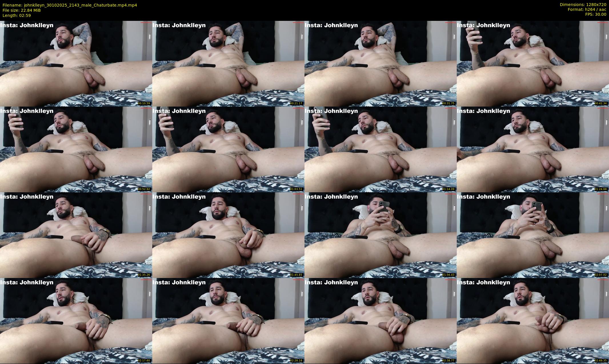 johnklleyn — 3 minute Chaturbate male cam show recording, 720p, Oct 30, 2025