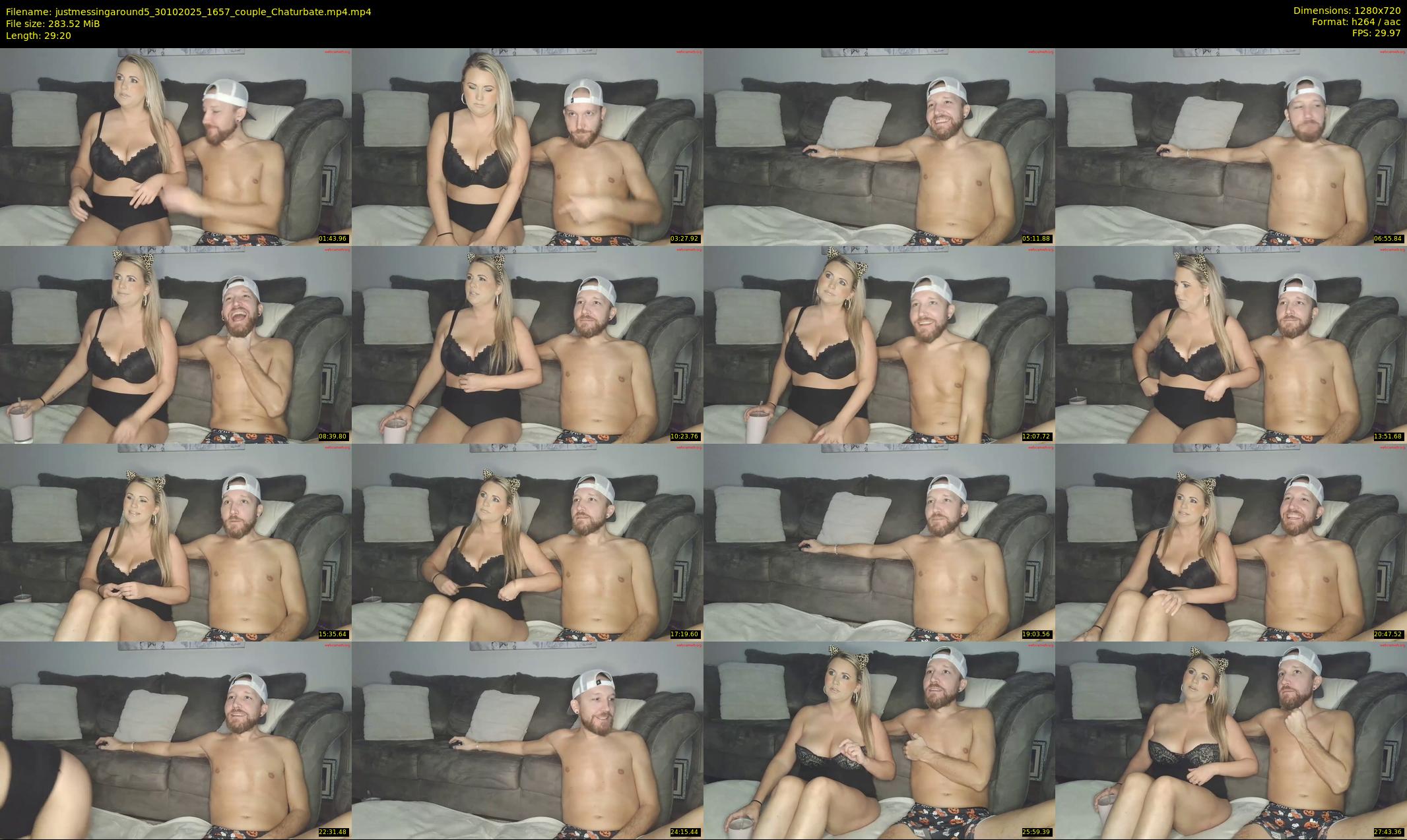 justmessingaround5 — 30 minute Chaturbate couple cam show recording, 720p, Oct 30, 2025