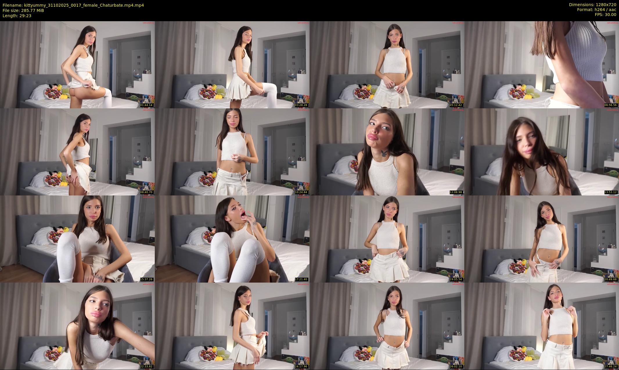 kittyummy — 30 minute Chaturbate female cam show recording, 720p, Oct 31, 2025