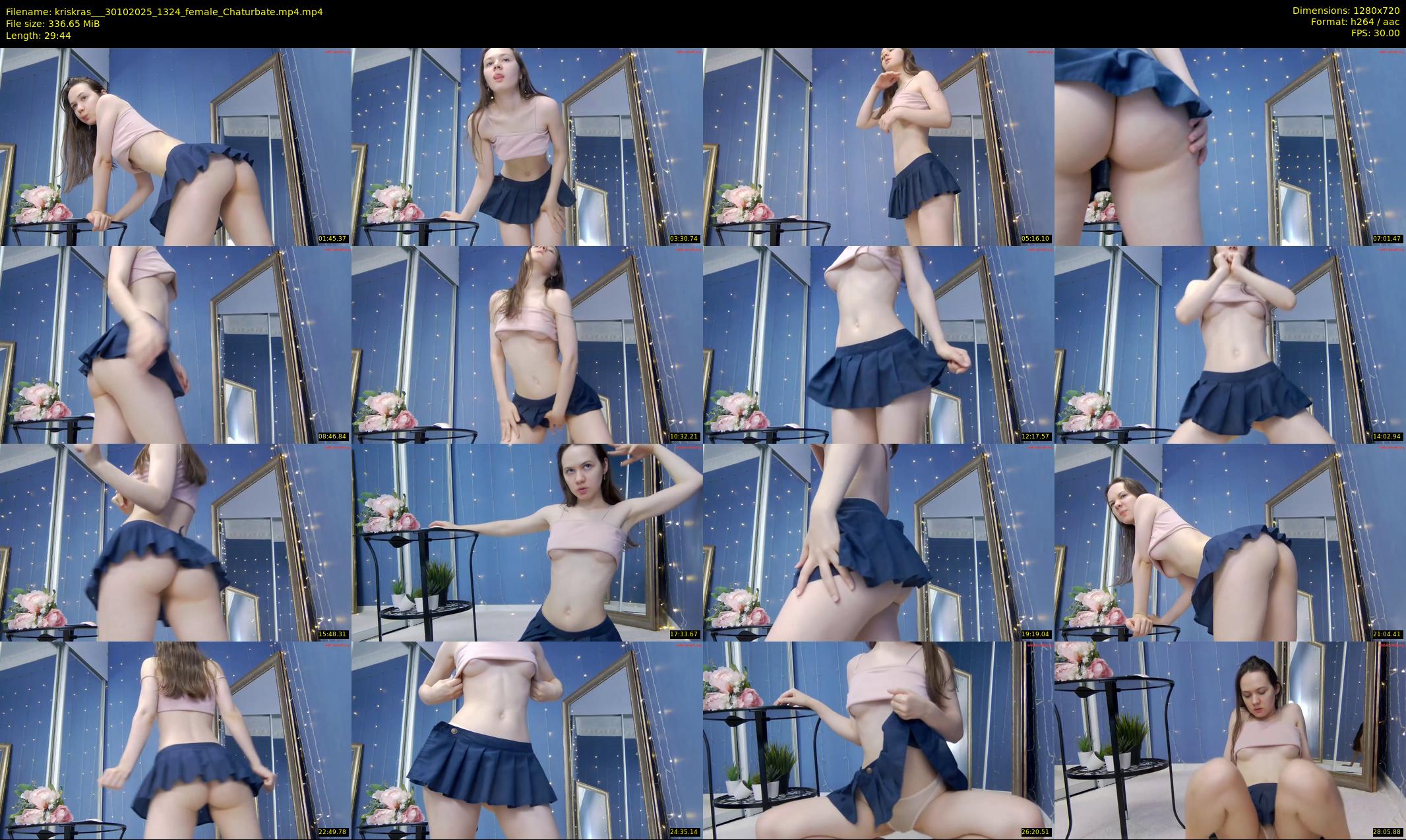 kriskras__ — 30 minute Chaturbate female cam show recording, 720p, Oct 30, 2025