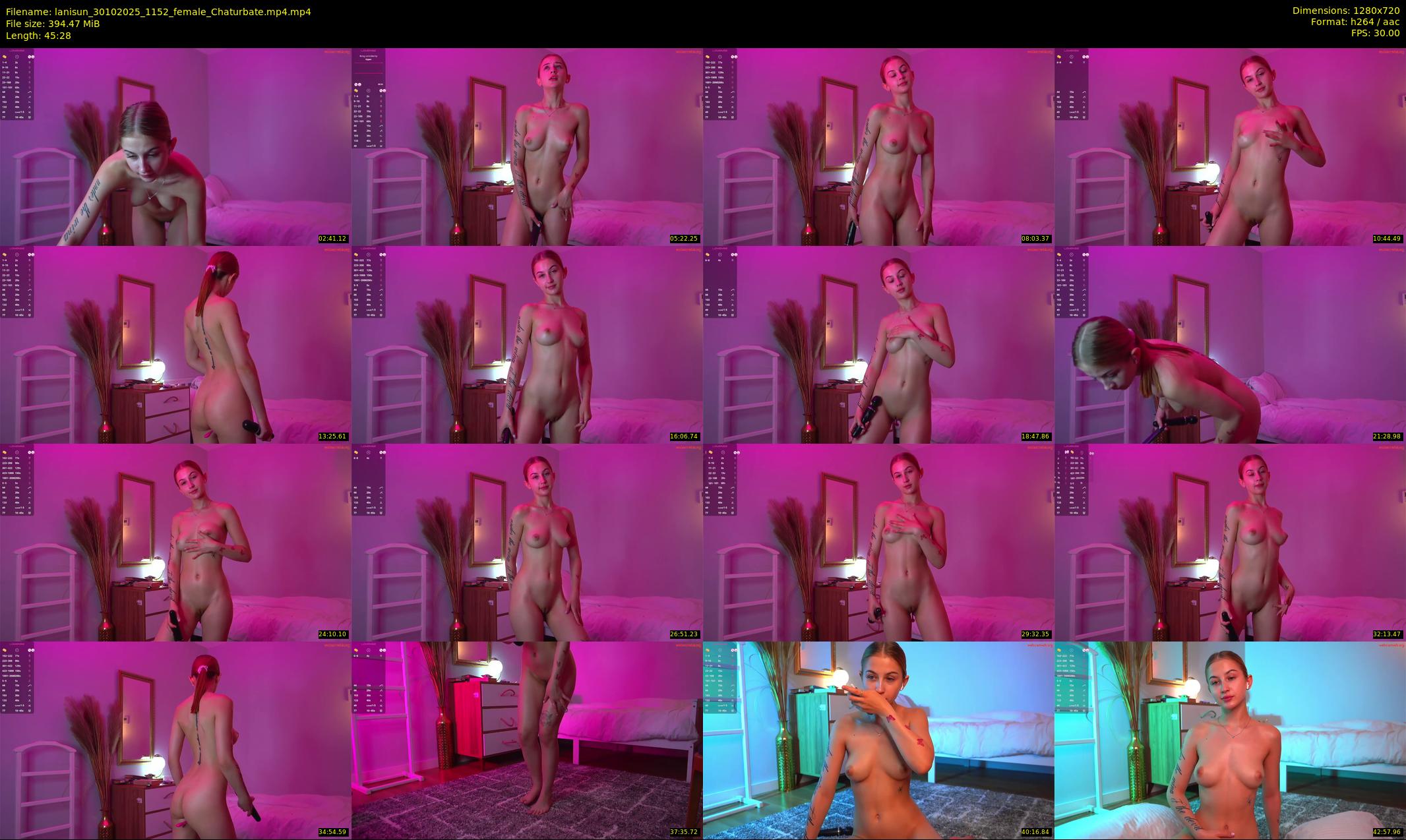 lanisun — 46 minute Chaturbate female cam show recording, 720p, Oct 30, 2025