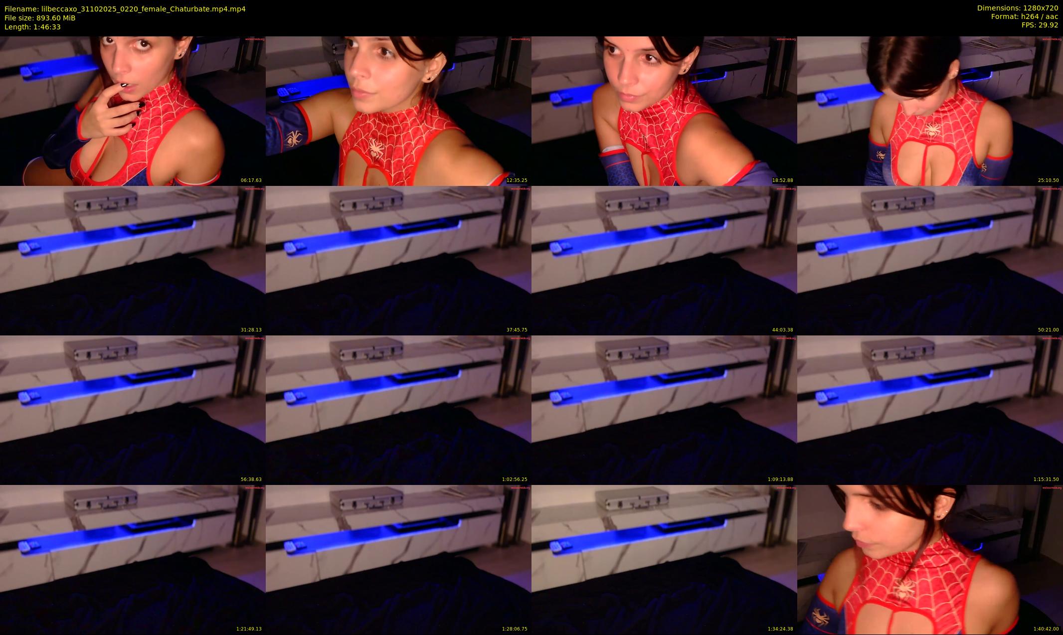 lilbeccaxo — 107 minute Chaturbate female cam show recording, 720p, Oct 31, 2025