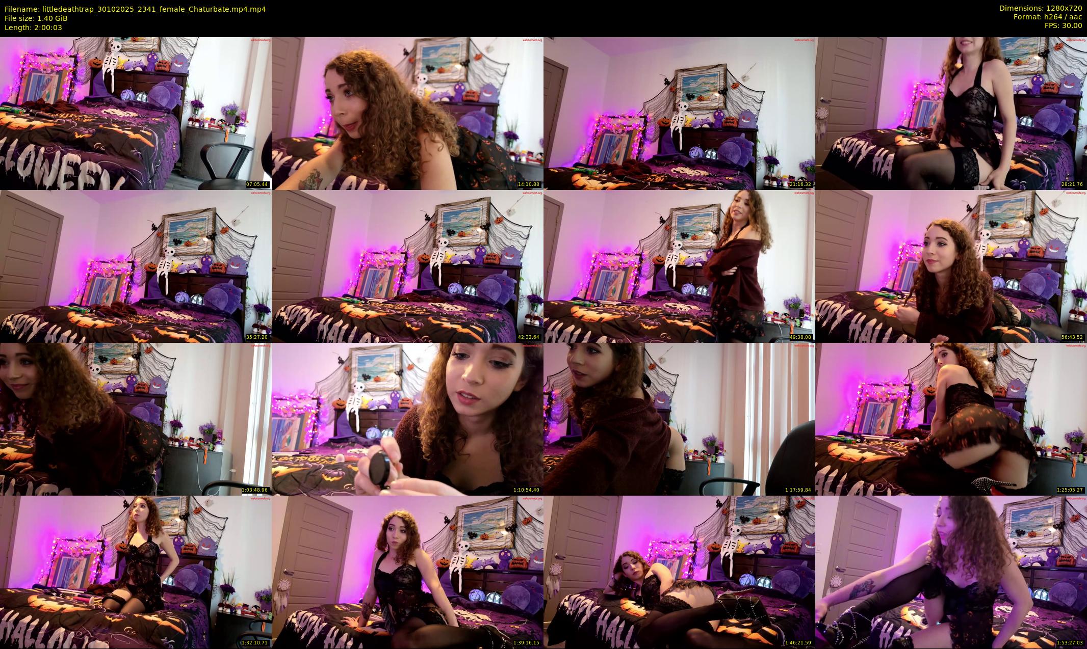 littledeathtrap — 121 minute Chaturbate female cam show recording, 720p, Oct 30, 2025