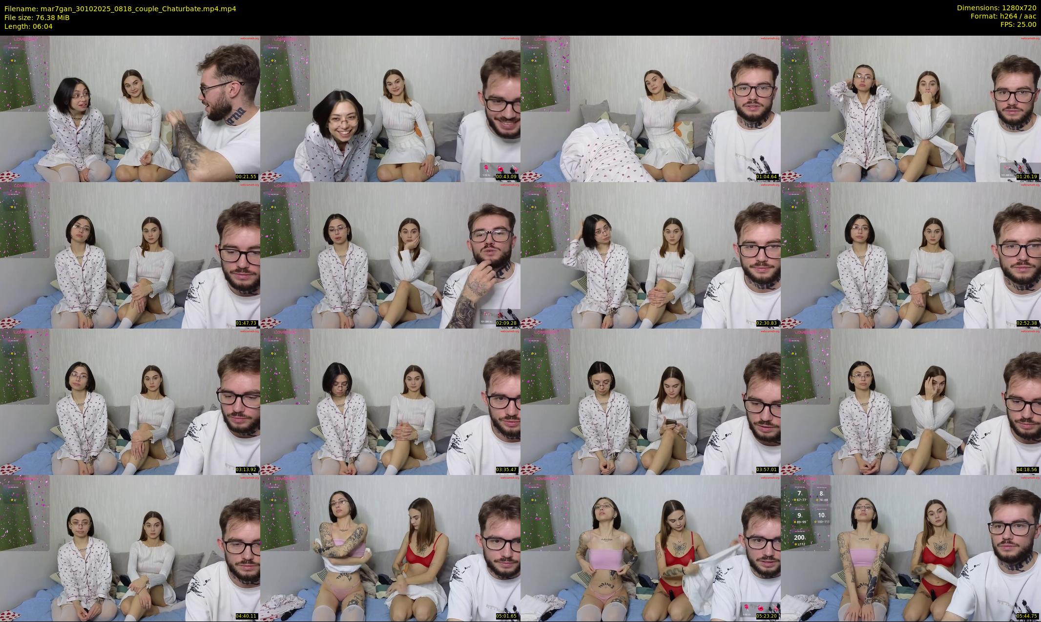 mar7gan — 7 minute Chaturbate couple cam show recording, 720p, Oct 30, 2025