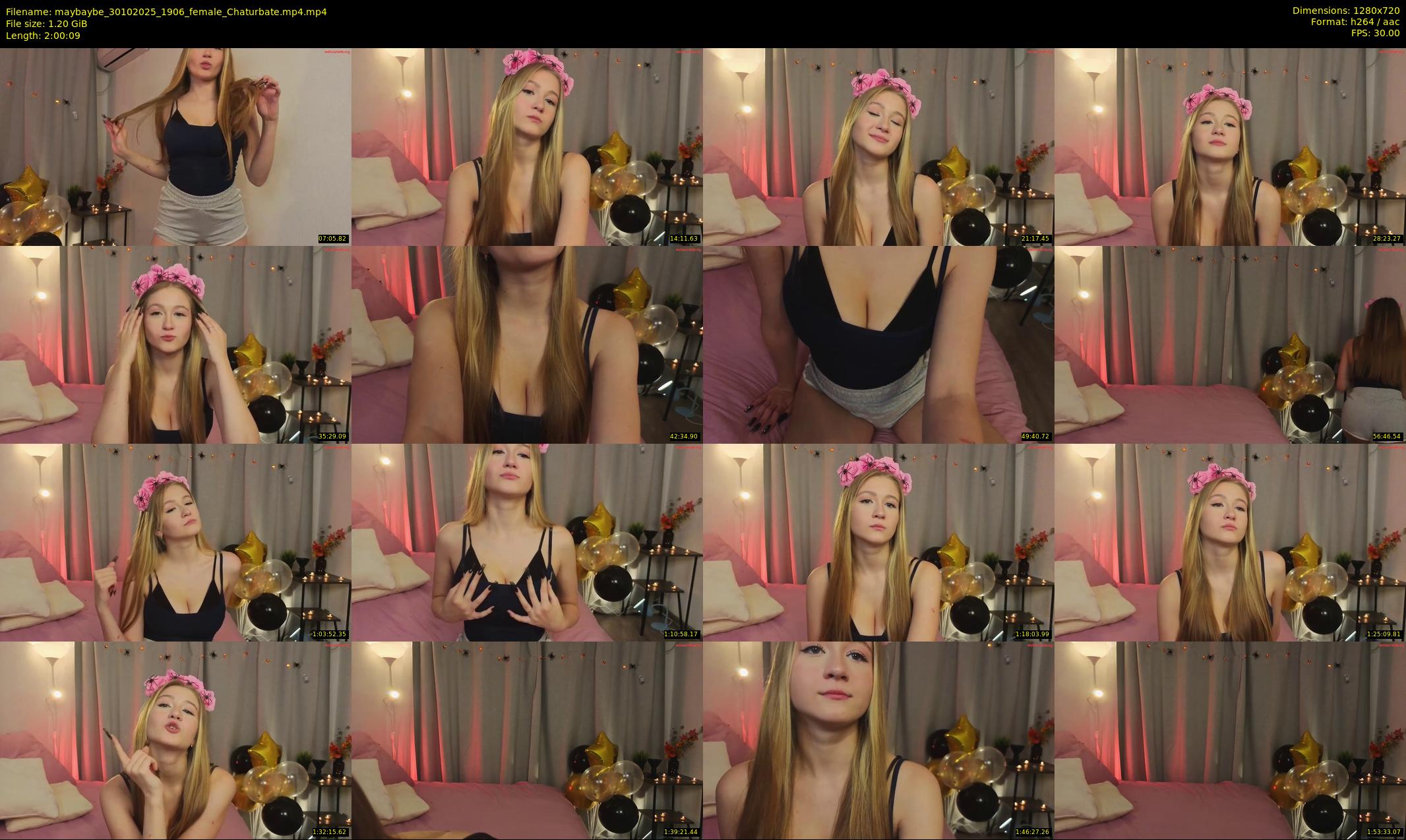 maybaybe — 121 minute Chaturbate female cam show recording, 720p, Oct 30, 2025