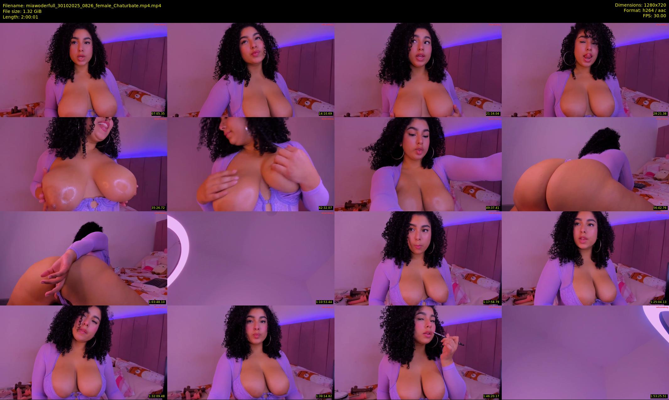 miawoderfull — 121 minute Chaturbate female cam show recording, 720p, Oct 30, 2025