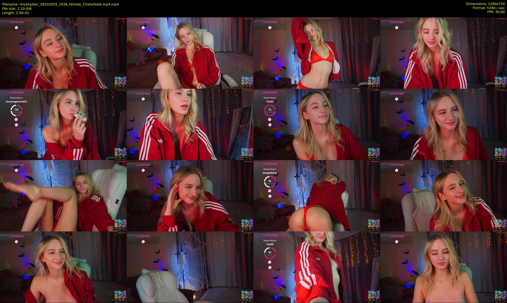 mickeydior — 121 minute Chaturbate female cam show recording, 720p, Oct 30, 2025