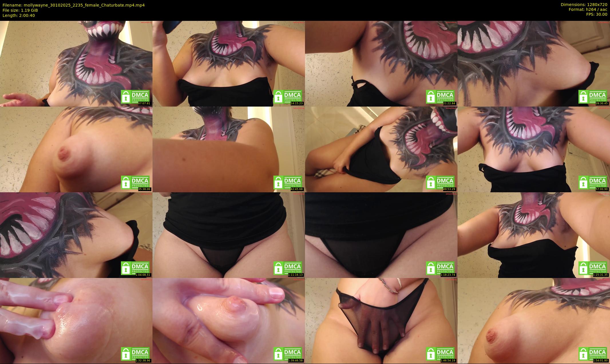 mollywayne — 121 minute Chaturbate female cam show recording, 720p, Oct 30, 2025