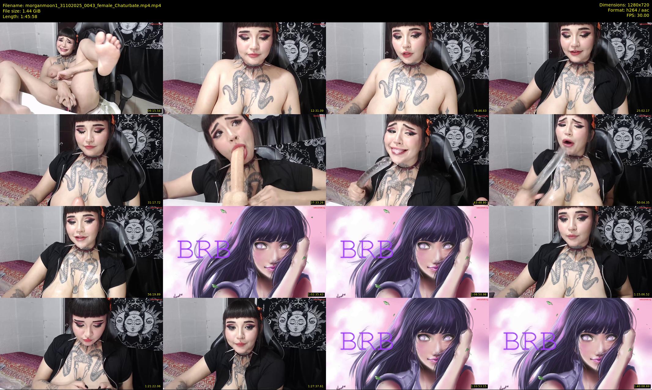morganmoon1 — 106 minute Chaturbate female cam show recording, 720p, Oct 31, 2025