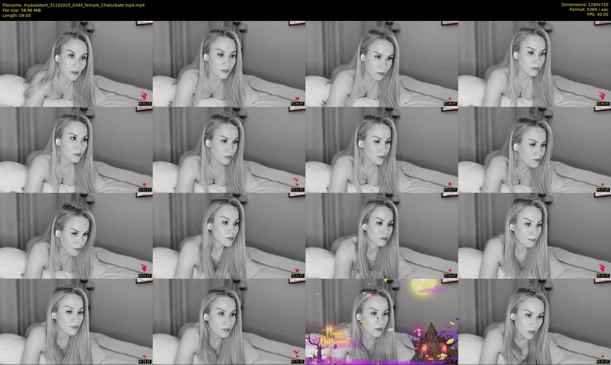 myassistant — 10 minute Chaturbate female cam show recording, 720p, Oct 31, 2025