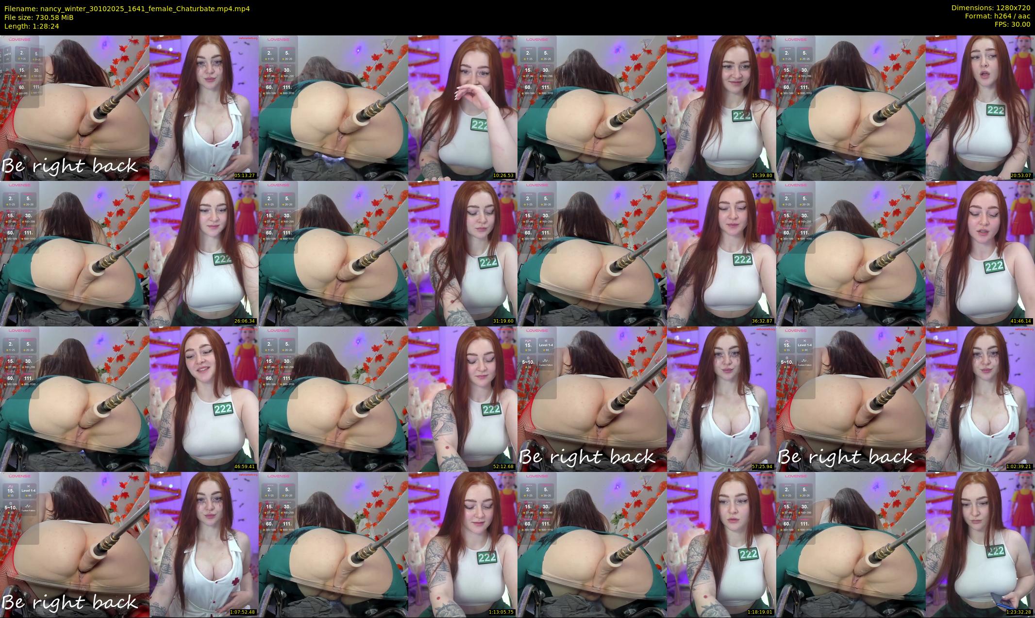 nancy_winter — 89 minute Chaturbate female cam show recording, 720p, Oct 30, 2025
