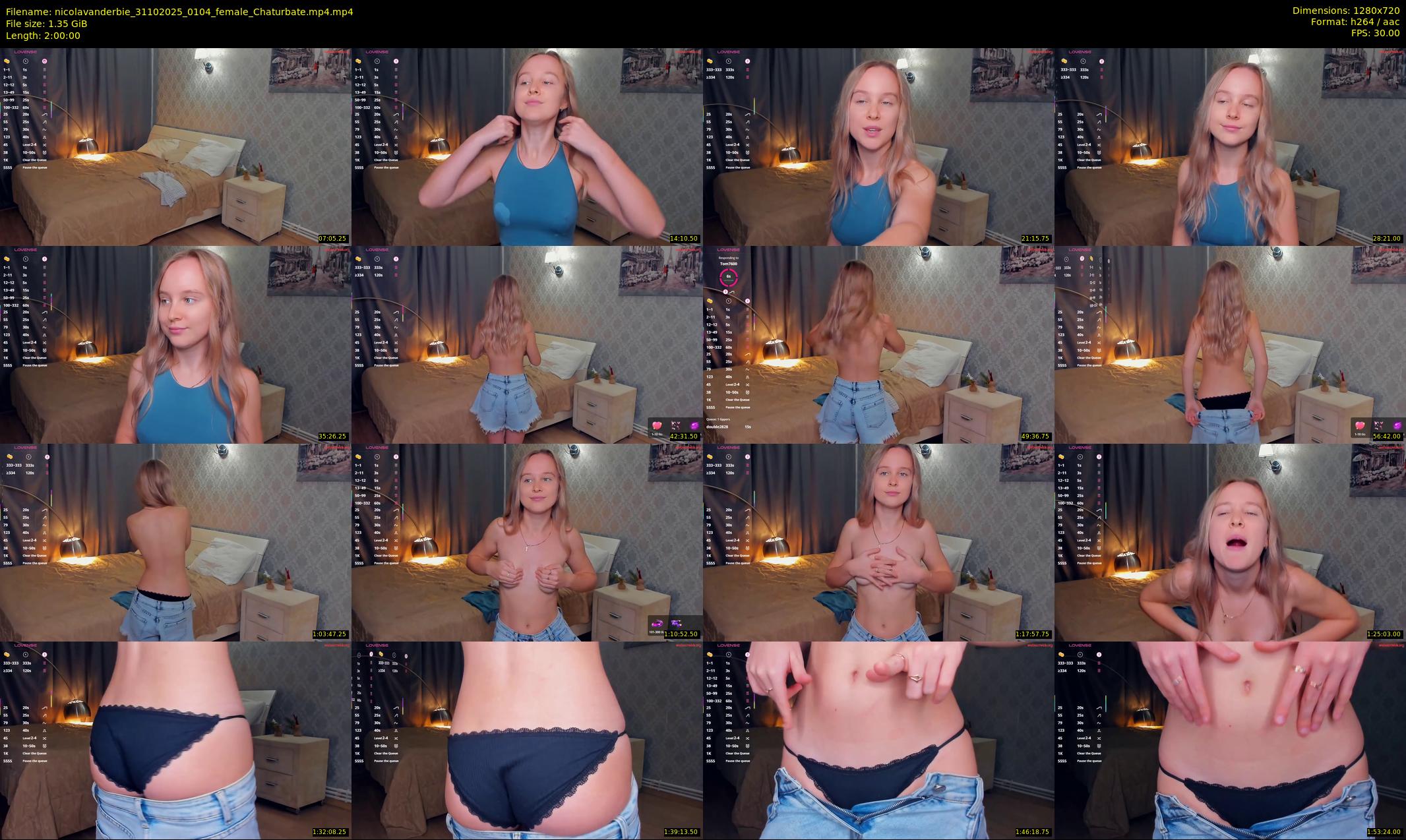 nicolavanderbie — 120 minute Chaturbate female cam show recording, 720p, Oct 31, 2025