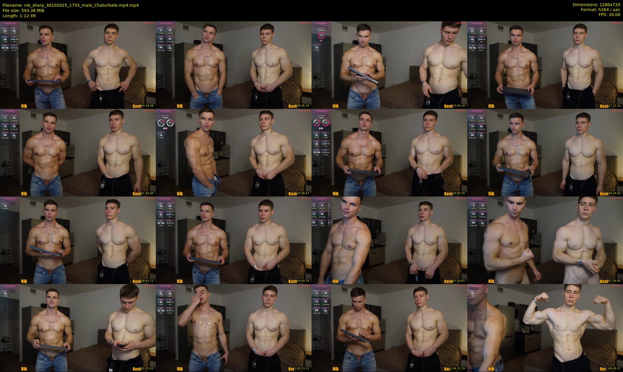 nik_sharp — 73 minute Chaturbate male cam show recording, 720p, Oct 30, 2025