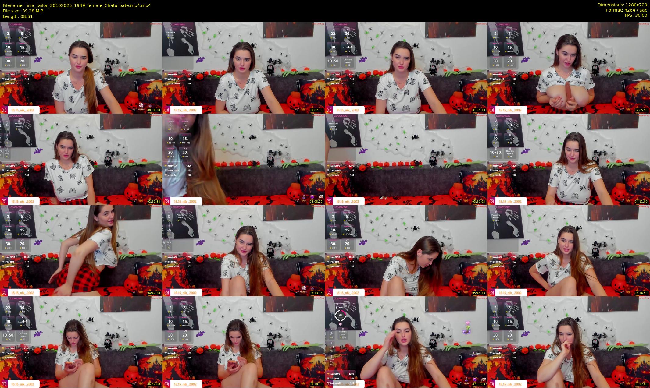 nika_tailor — 9 minute Chaturbate female cam show recording, 720p, Oct 30, 2025