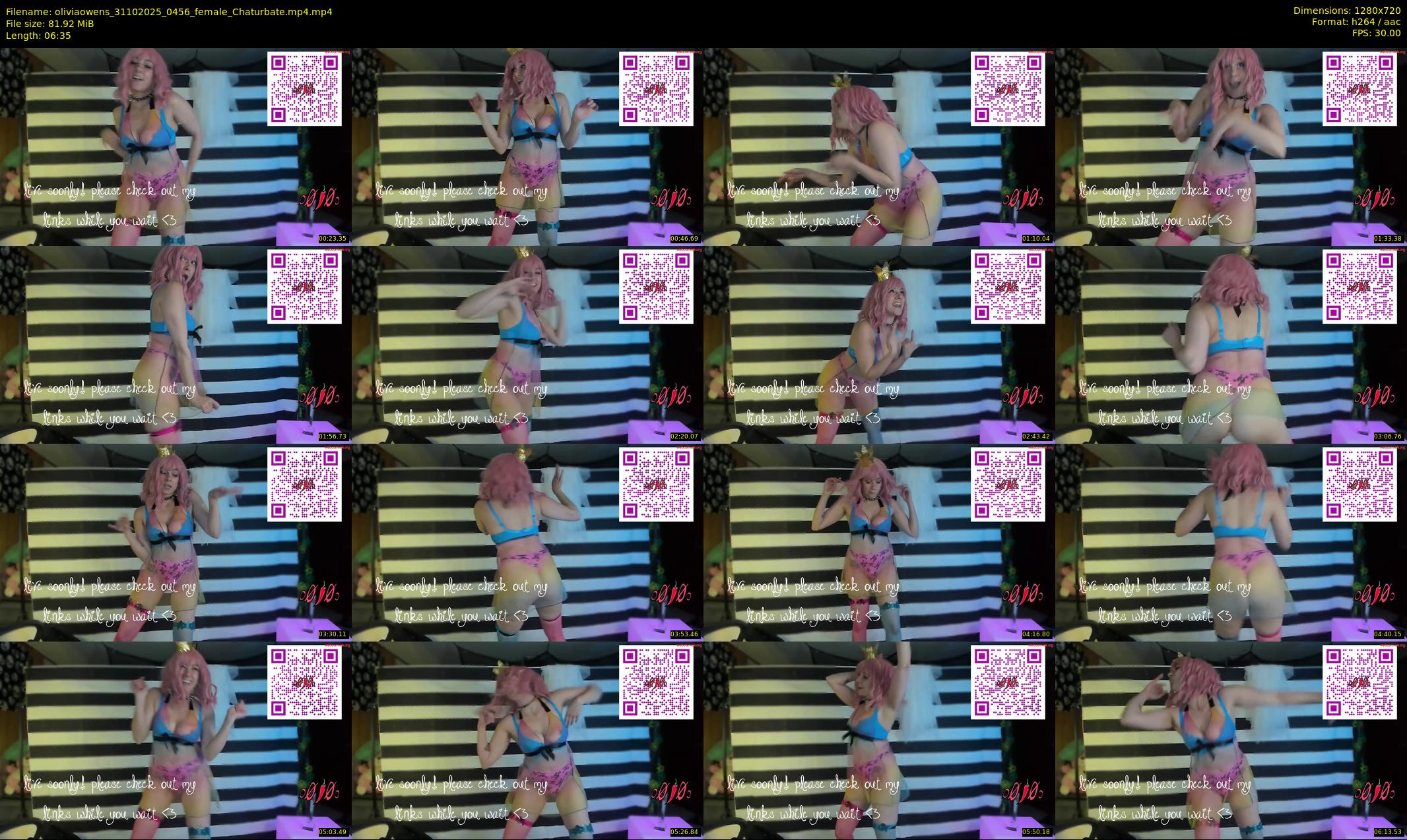 oliviaowens — 7 minute Chaturbate female cam show recording, 720p, Oct 31, 2025