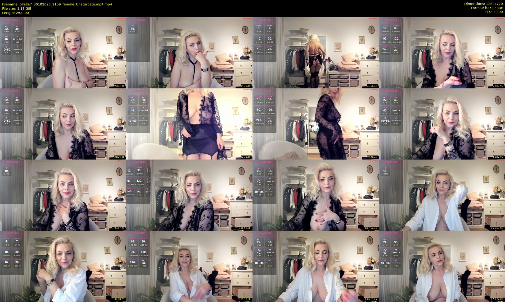 ollalla7 — 120 minute Chaturbate female cam show recording, 720p, Oct 30, 2025