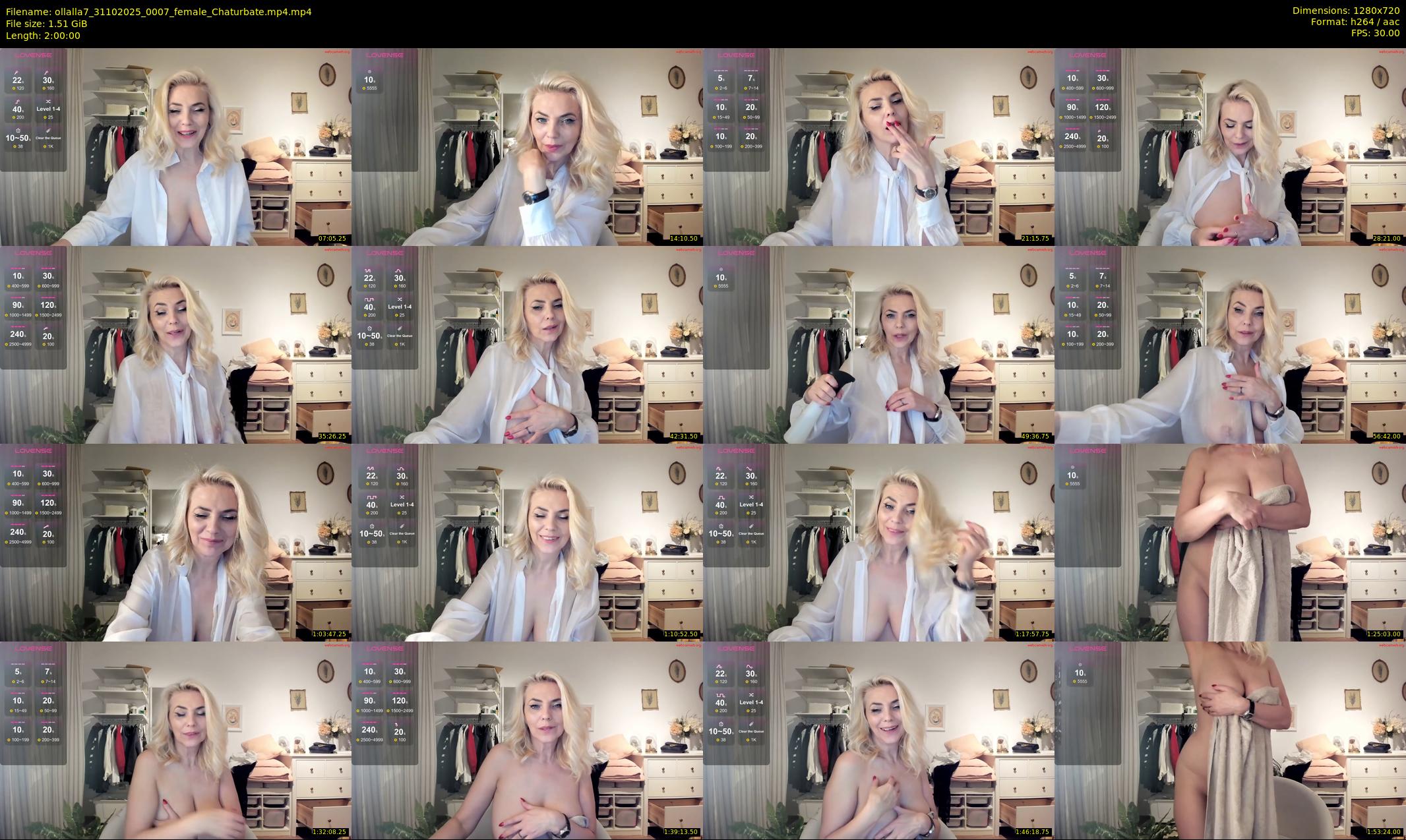 ollalla7 — 120 minute Chaturbate female cam show recording, 720p, Oct 31, 2025