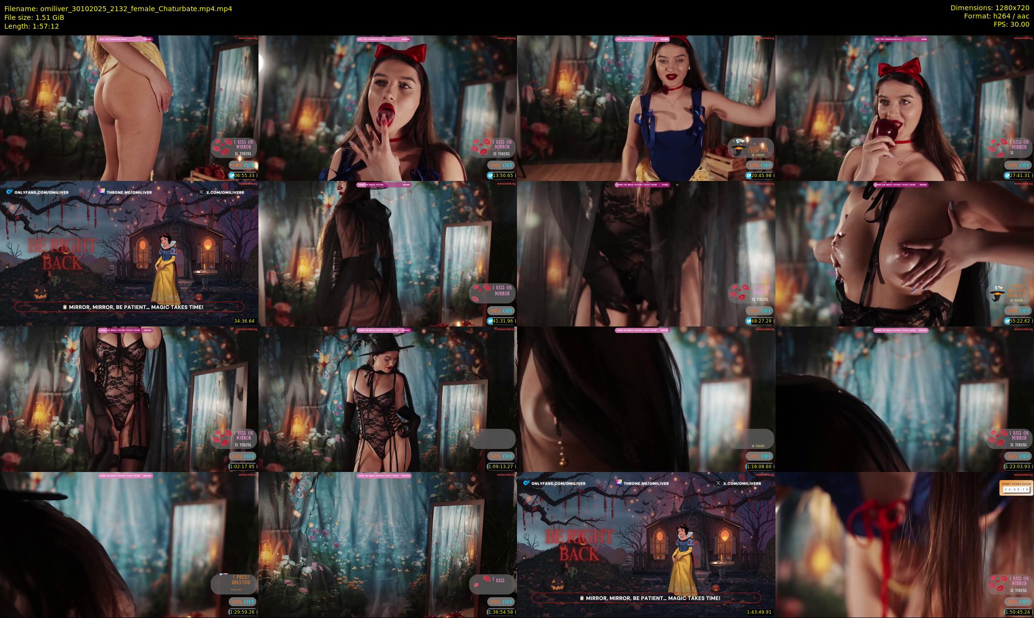 omiliver — 118 minute Chaturbate female cam show recording, 720p, Oct 30, 2025