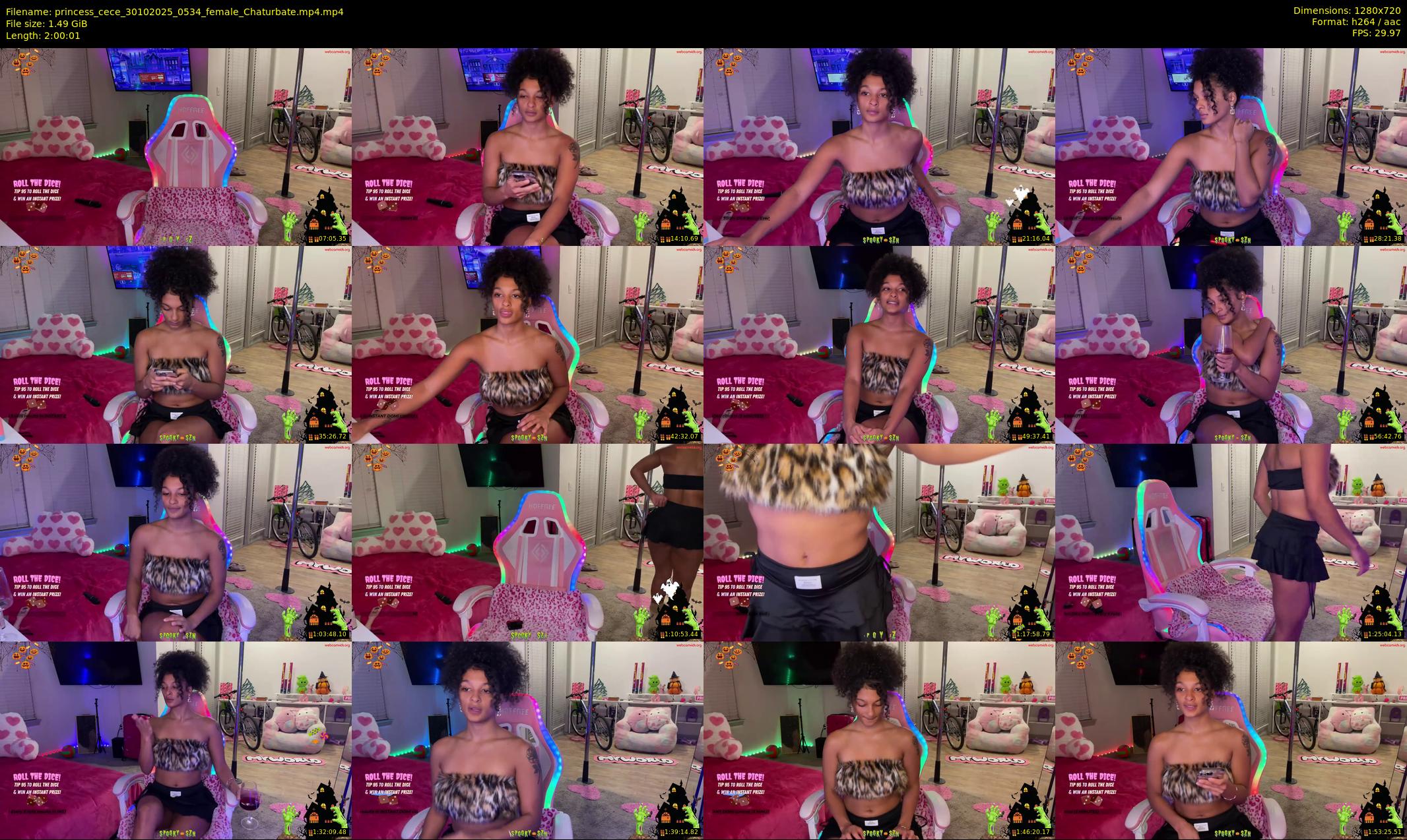 princess_cece — 121 minute Chaturbate female cam show recording, 720p, Oct 30, 2025