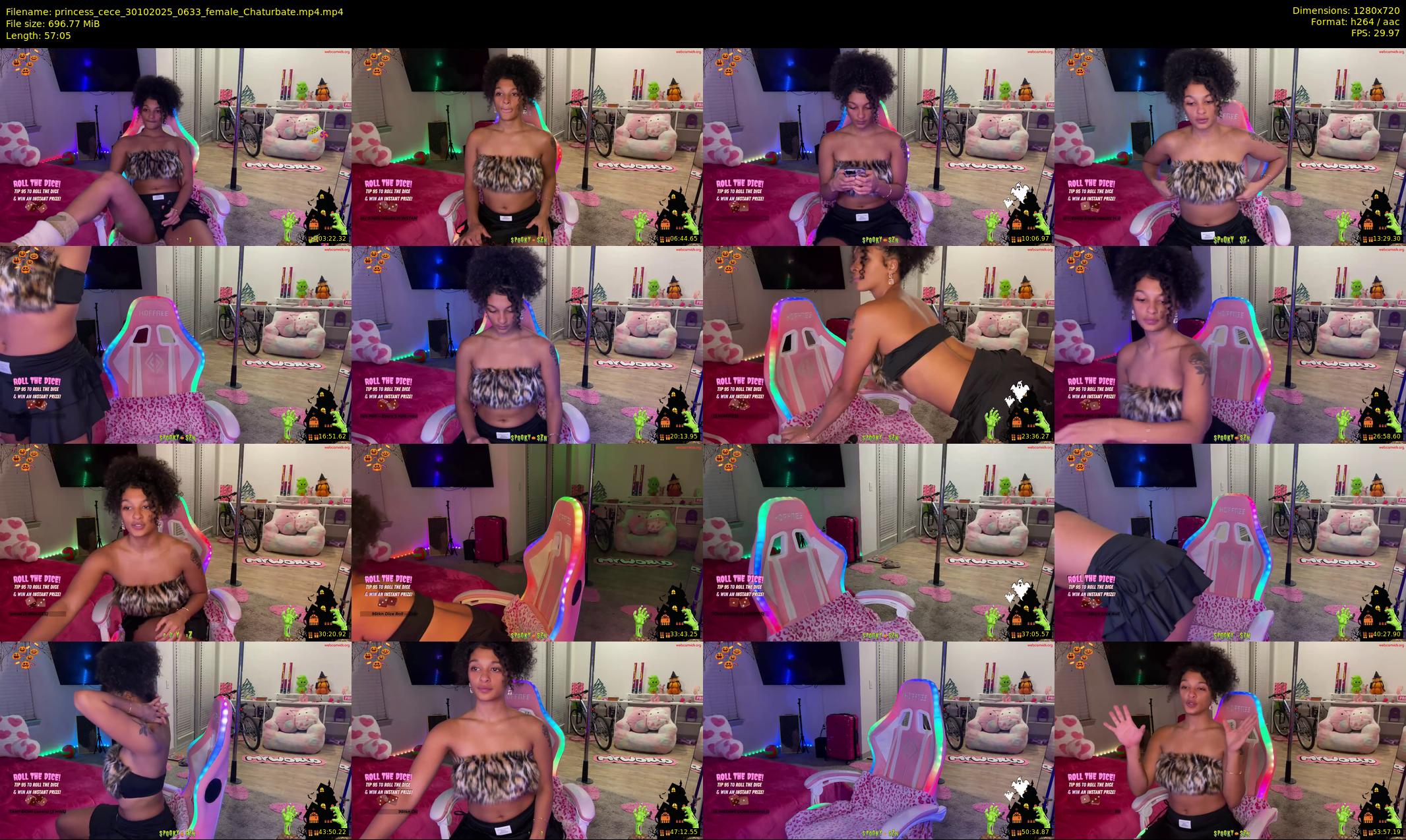 princess_cece — 58 minute Chaturbate female cam show recording, 720p, Oct 30, 2025