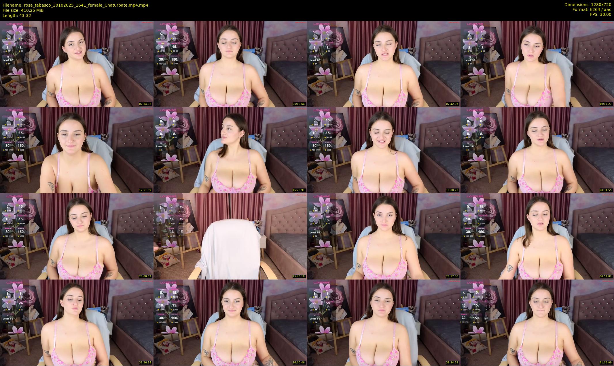 rosa_tabasco — 44 minute Chaturbate female cam show recording, 720p, Oct 30, 2025