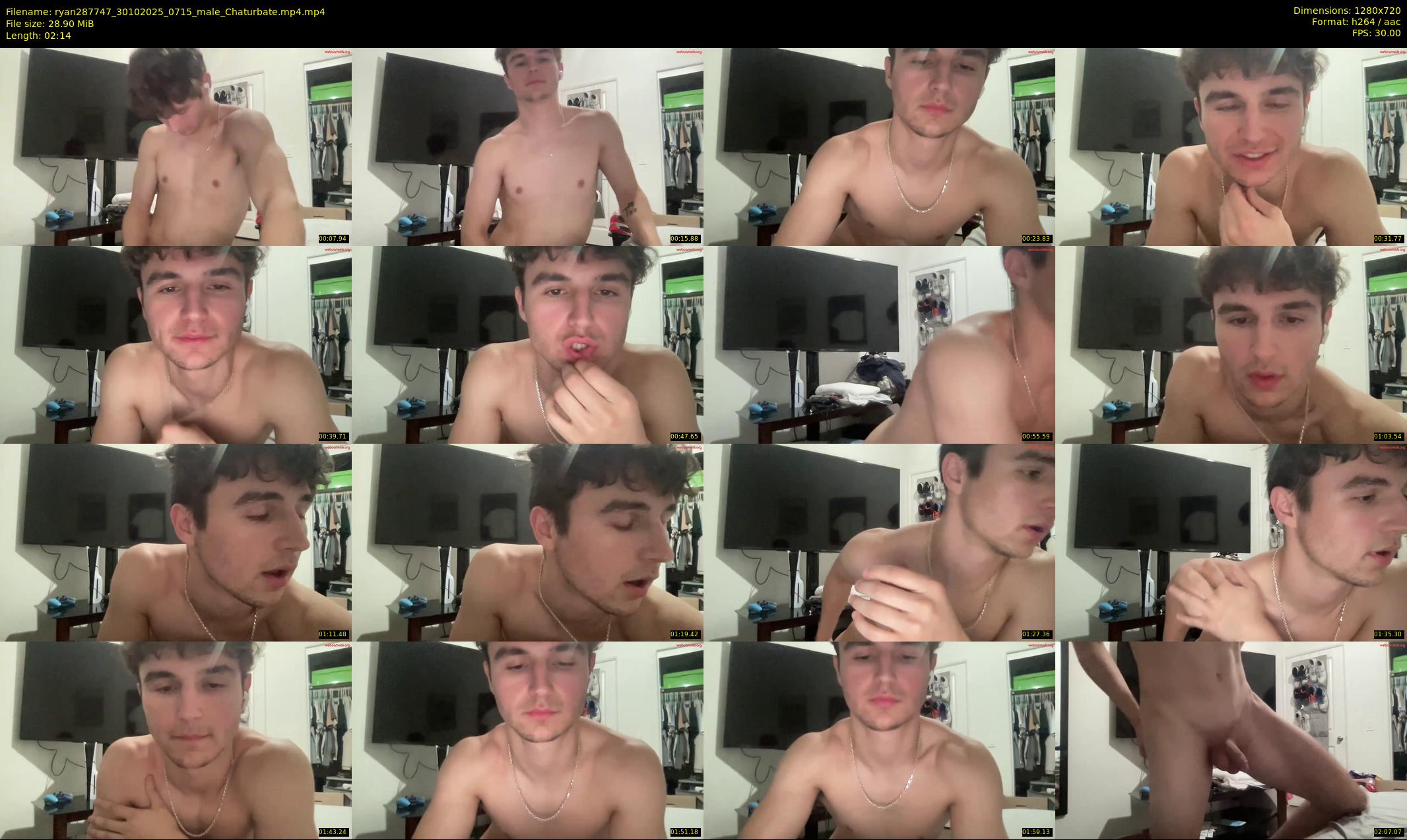 ryan287747 — 3 minute Chaturbate male cam show recording, 720p, Oct 30, 2025