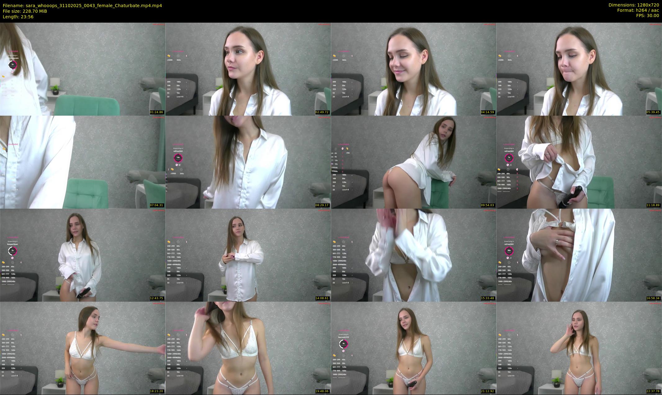 sara_whooops — 24 minute Chaturbate female cam show recording, 720p, Oct 31, 2025