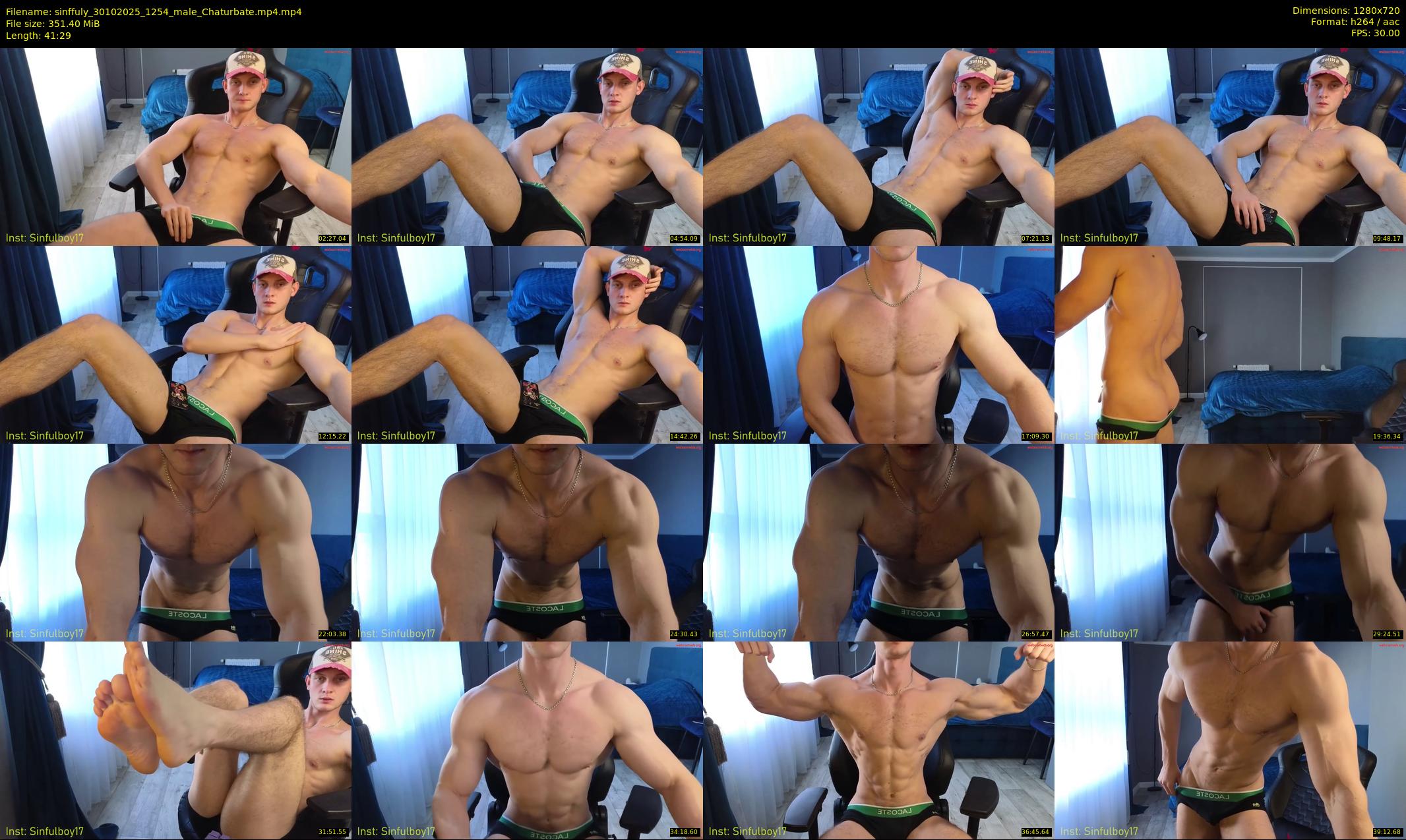 sinffuly — 42 minute Chaturbate male cam show recording, 720p, Oct 30, 2025