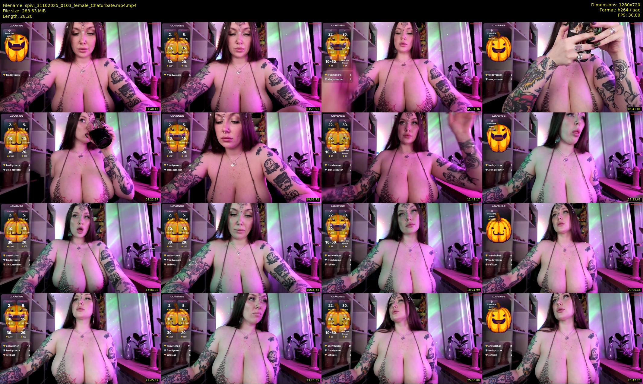 spivi — 29 minute Chaturbate female cam show recording, 720p, Oct 31, 2025