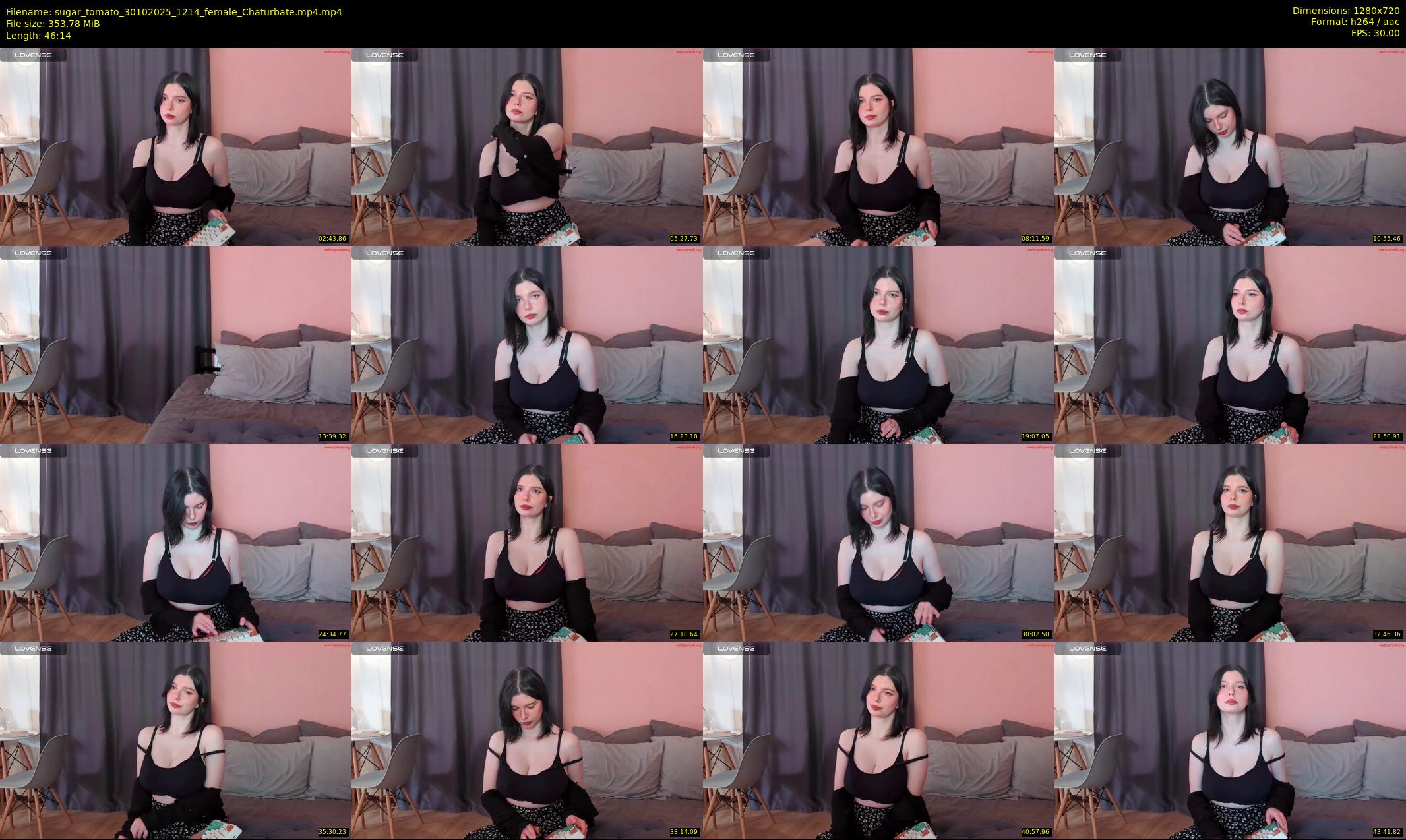 sugar_tomato — 47 minute Chaturbate female cam show recording, 720p, Oct 30, 2025