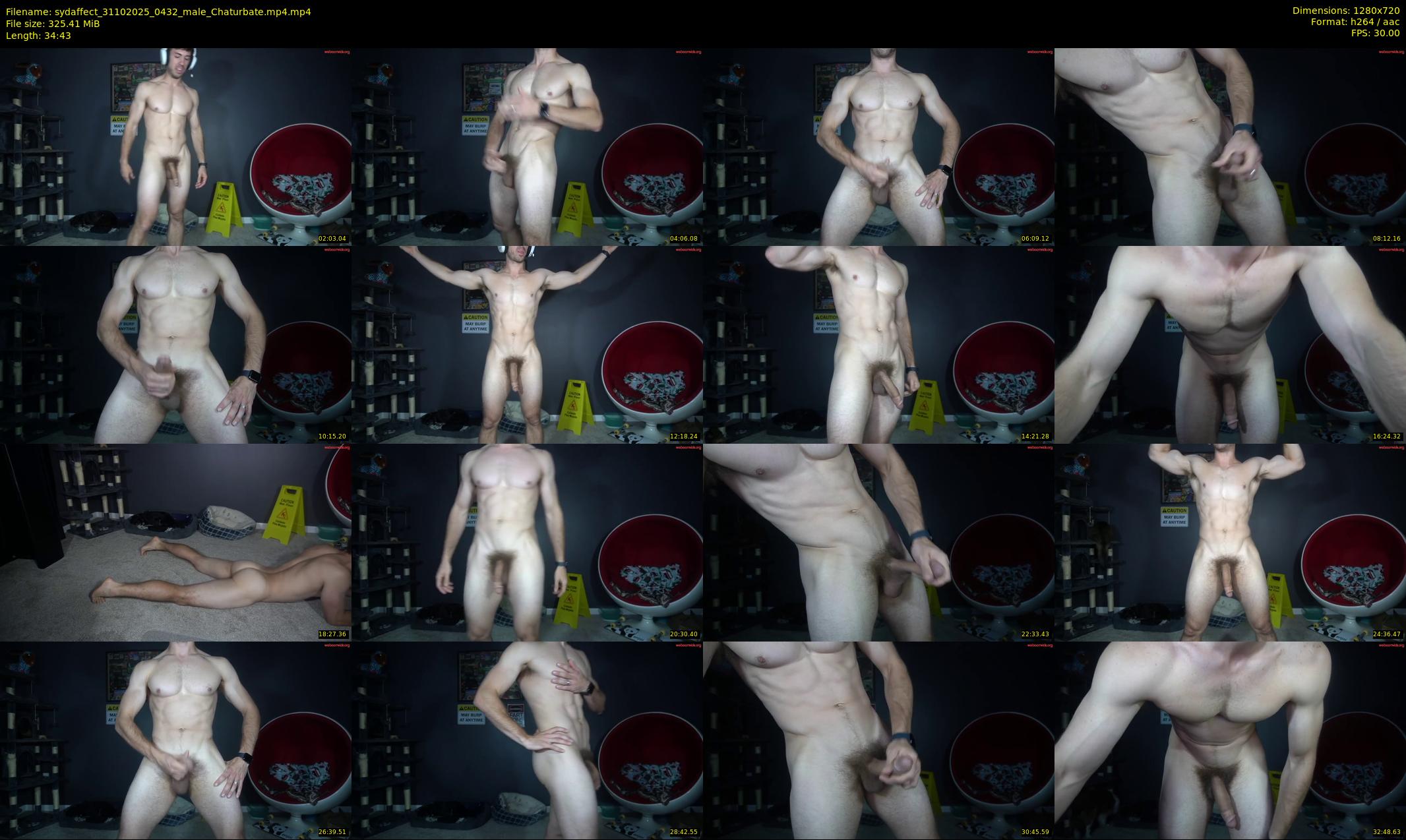 sydaffect — 35 minute Chaturbate male cam show recording, 720p, Oct 31, 2025