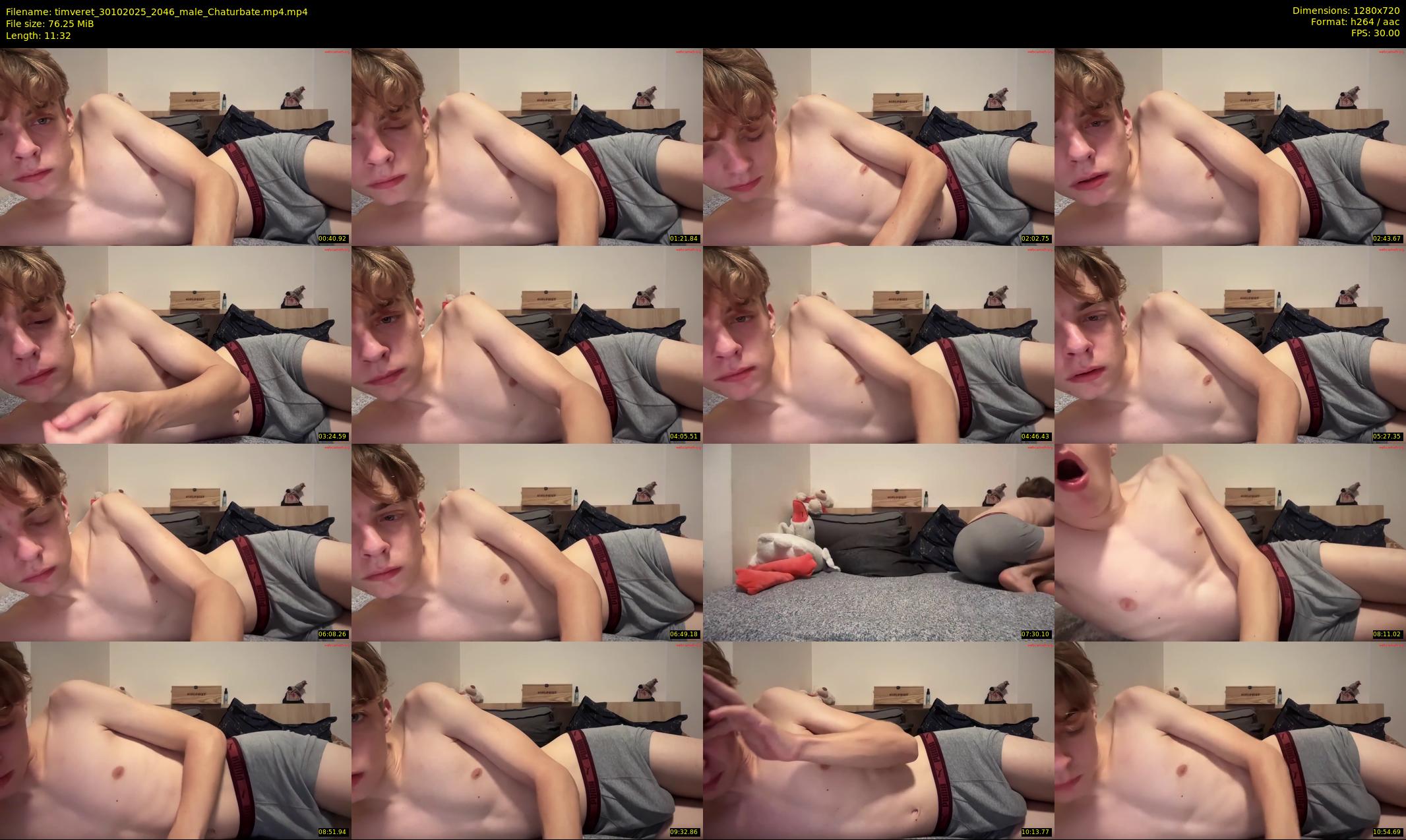 timveret — 12 minute Chaturbate male cam show recording, 720p, Oct 30, 2025