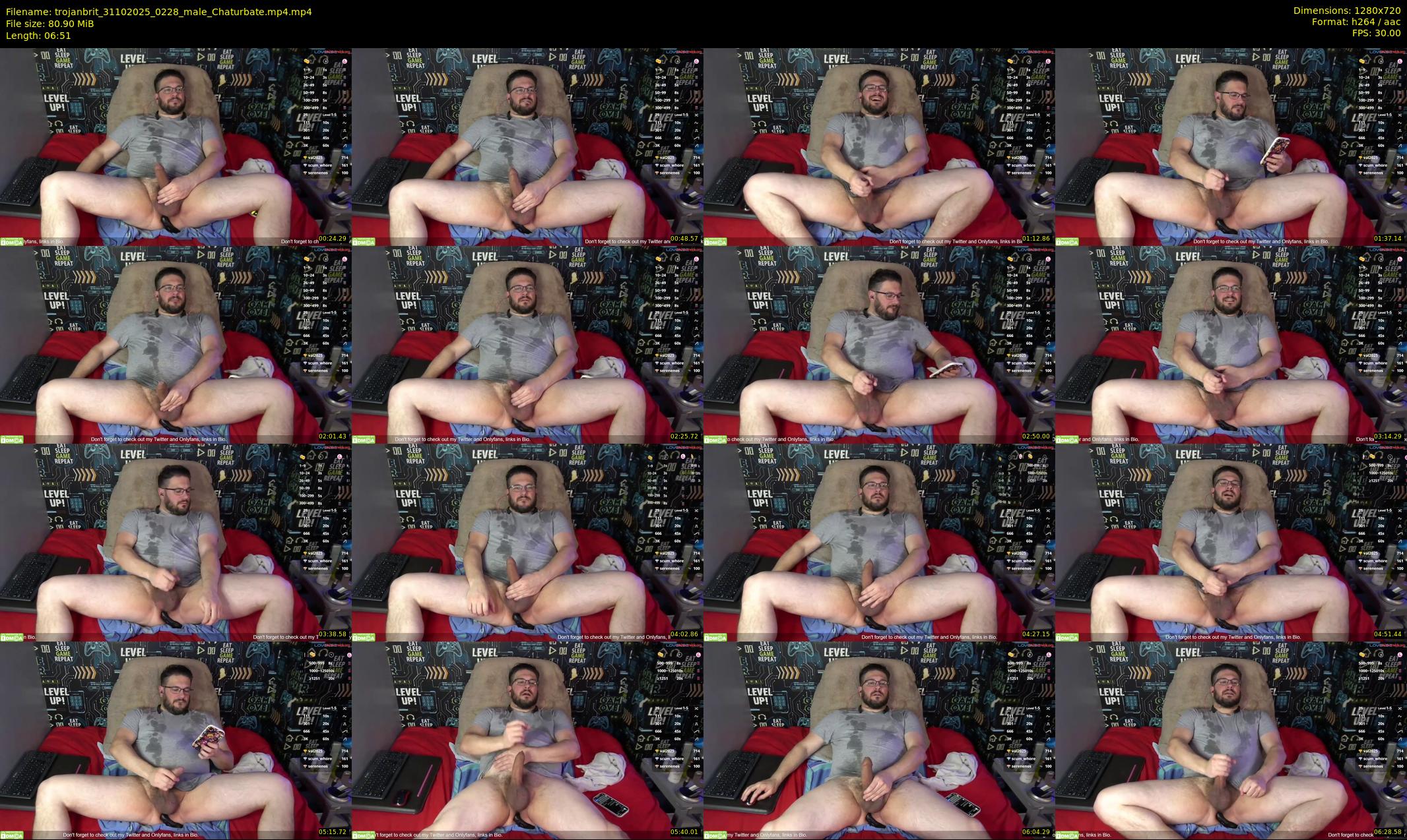 trojanbrit — 7 minute Chaturbate male cam show recording, 720p, Oct 31, 2025