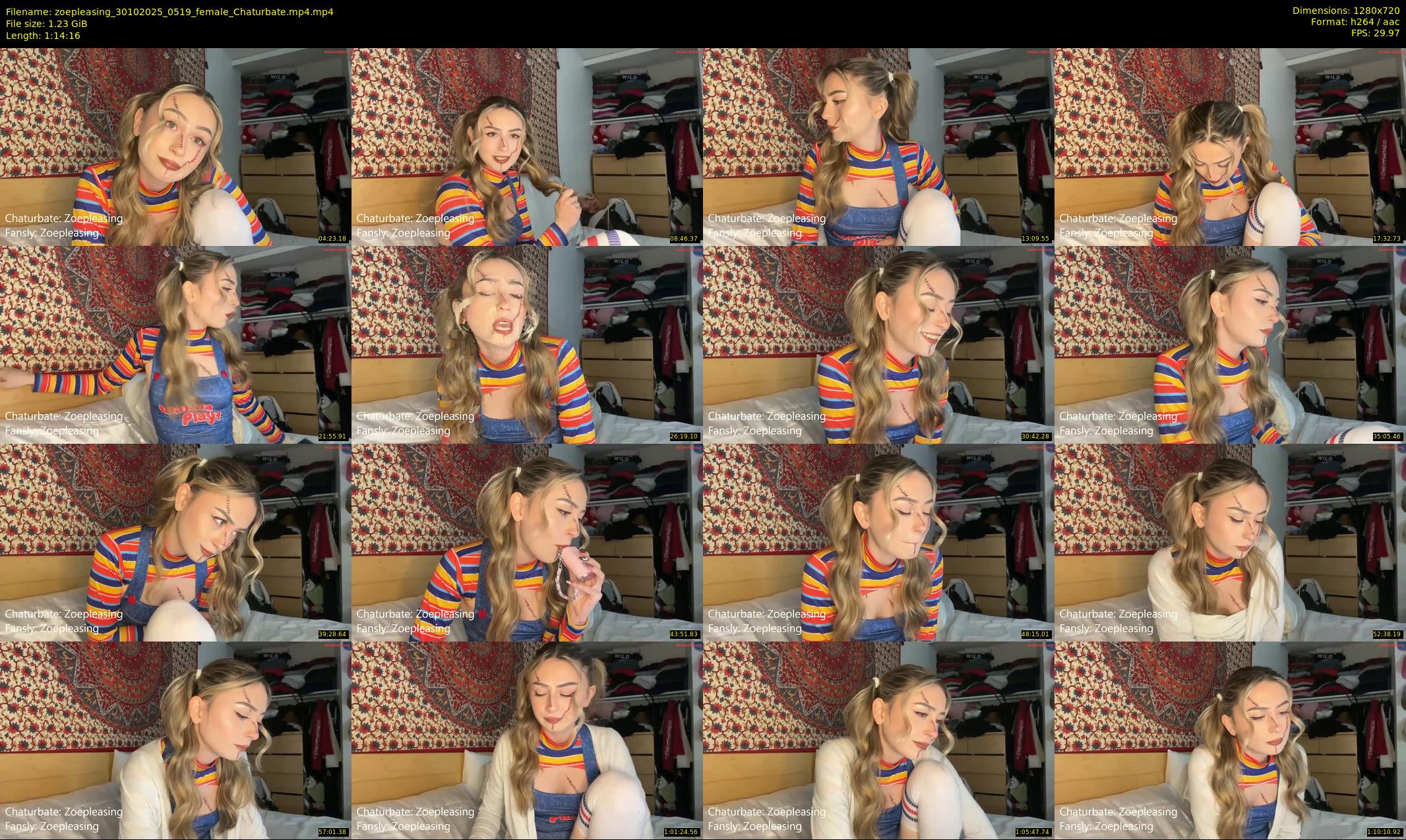 zoepleasing — 75 minute Chaturbate female cam show recording, 720p, Oct 30, 2025