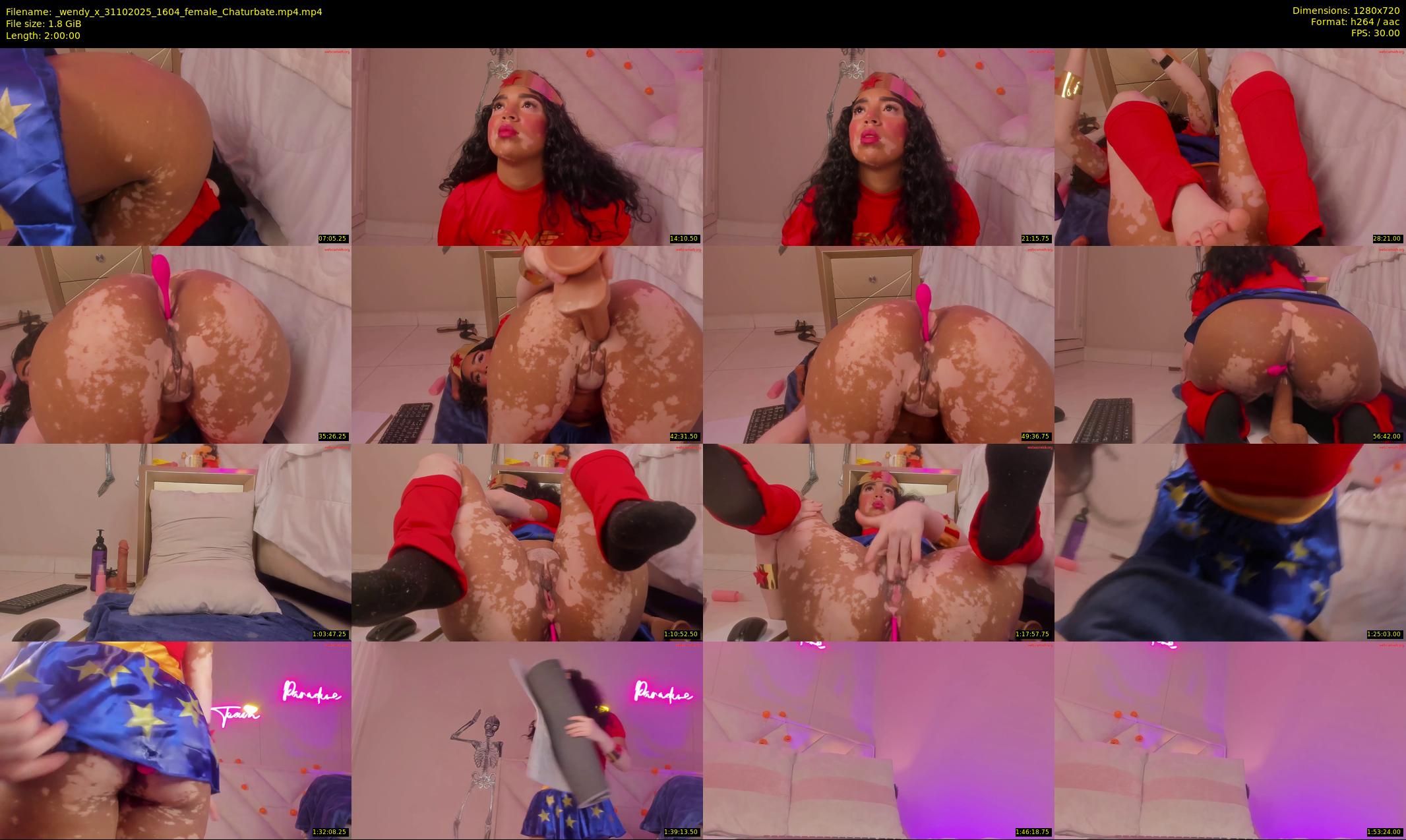_wendy_x — 120 minute Chaturbate female cam show recording, 720p, Oct 31, 2025