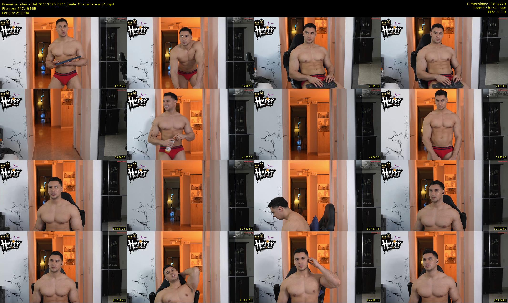 alan_vidal — 120 minute Chaturbate male cam show recording, 720p, Nov 1, 2025