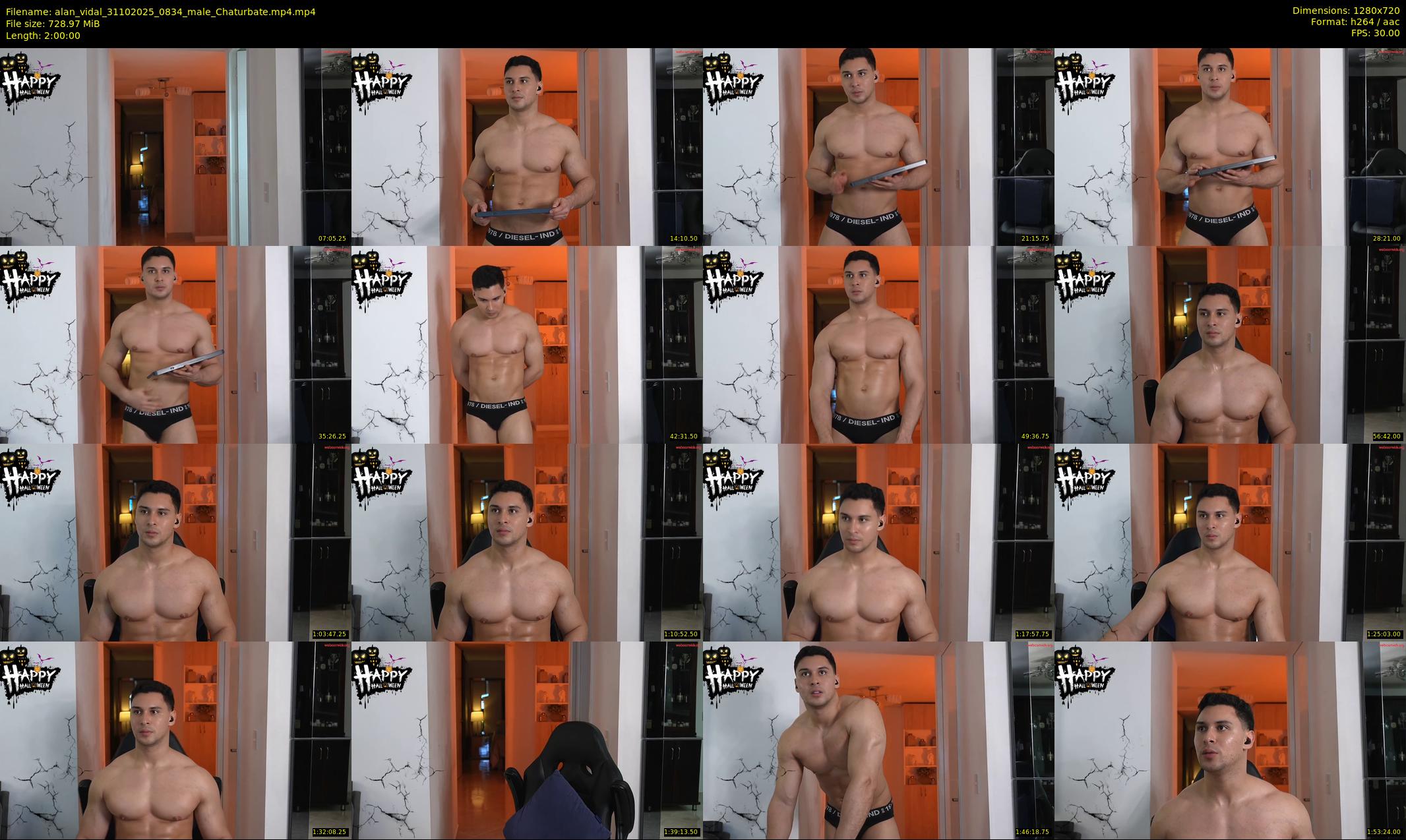alan_vidal — 120 minute Chaturbate male cam show recording, 720p, Oct 31, 2025
