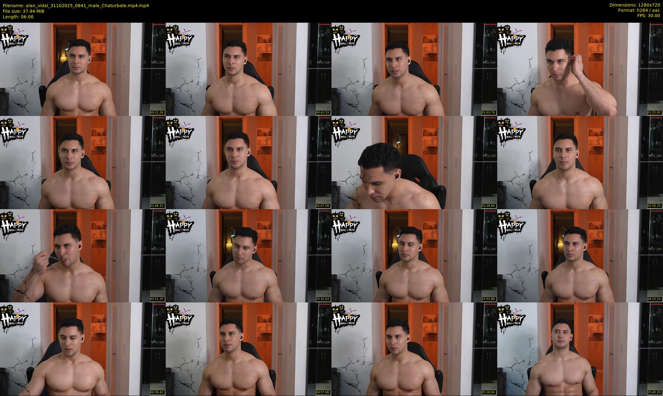 alan_vidal — 6 minute Chaturbate male cam show recording, 720p, Oct 31, 2025