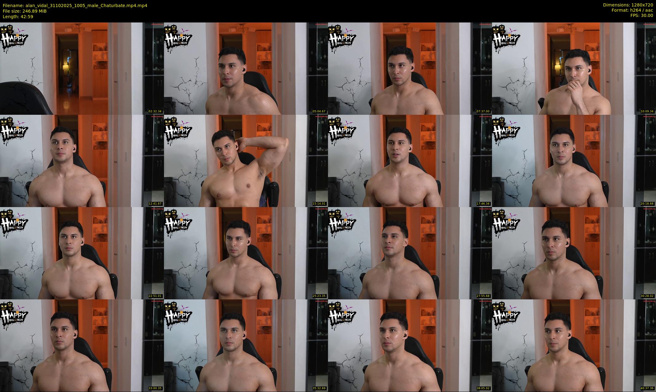 alan_vidal — 43 minute Chaturbate male cam show recording, 720p, Oct 31, 2025