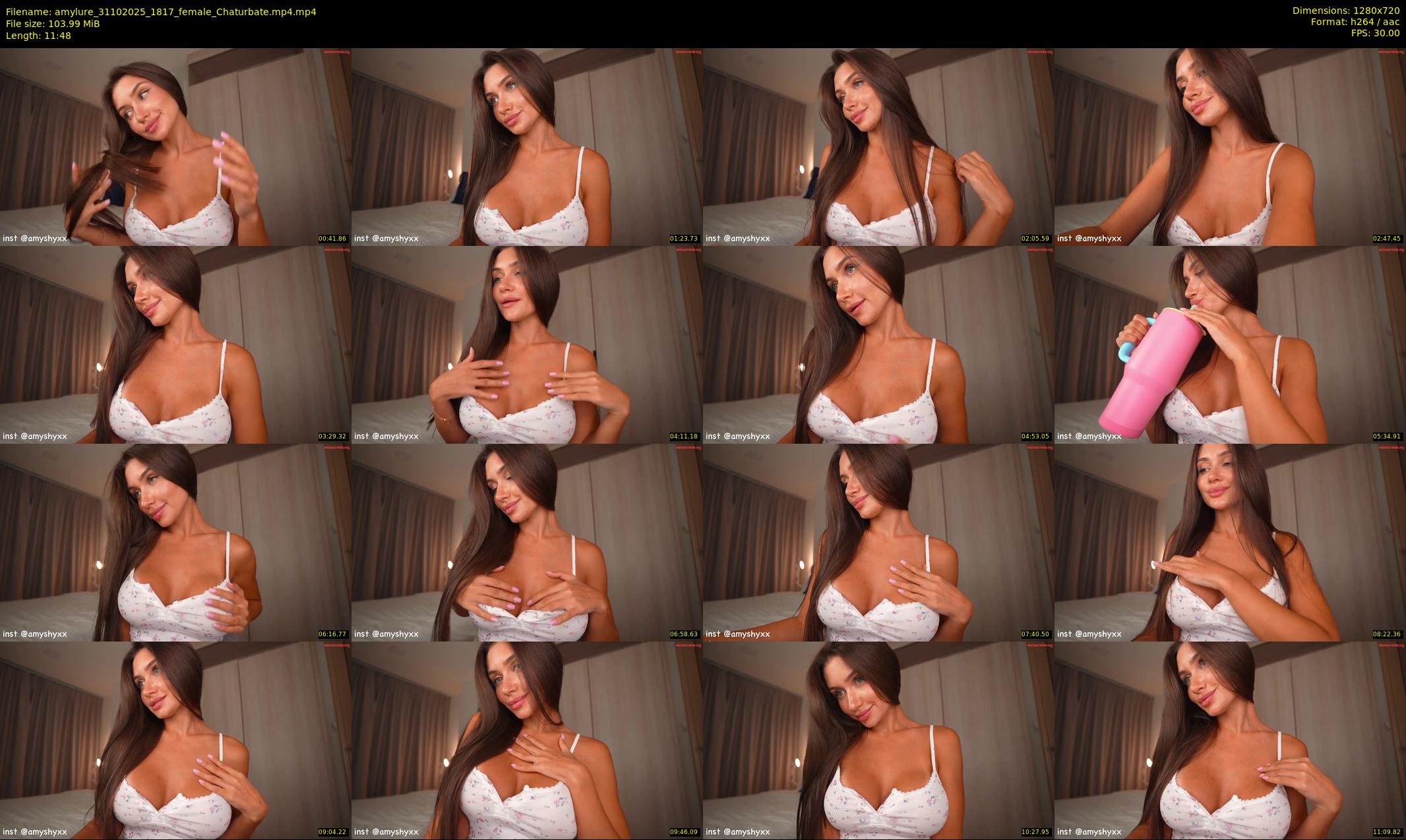 amylure — 12 minute Chaturbate female cam show recording, 720p, Oct 31, 2025