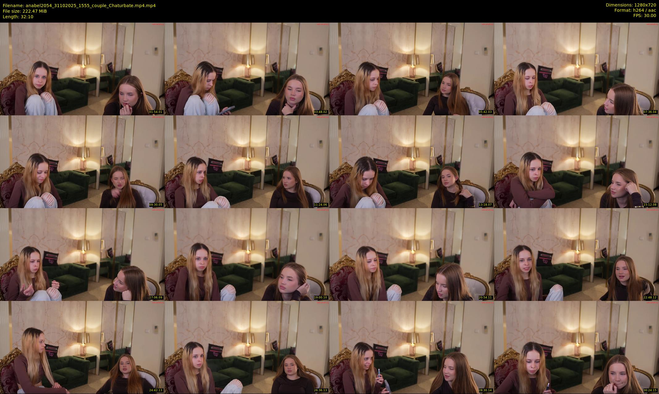 anabel2054 — 33 minute Chaturbate female cam show recording, 720p, Oct 31, 2025