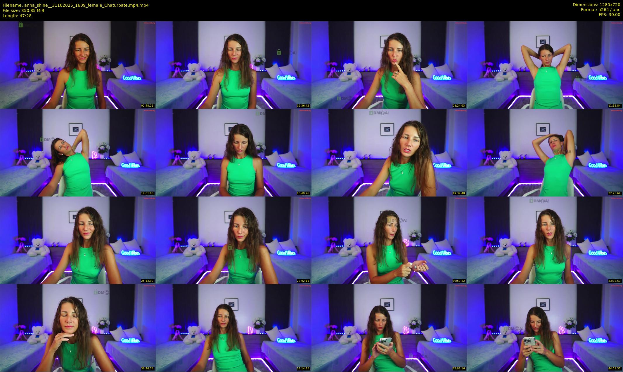 anna_shine_ — 48 minute Chaturbate female cam show recording, 720p, Oct 31, 2025