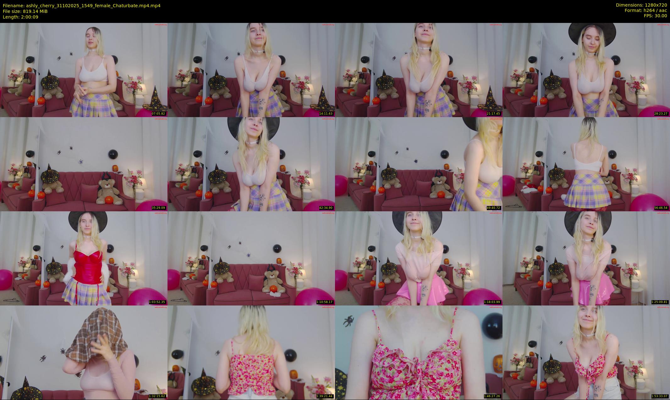 ashly_cherry — 121 minute Chaturbate female cam show recording, 720p, Oct 31, 2025