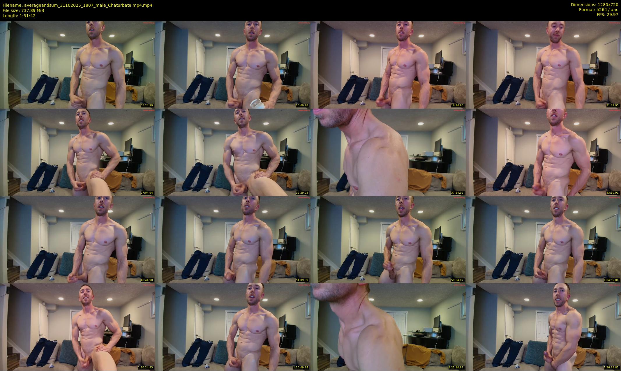 averageandsum — 92 minute Chaturbate male cam show recording, 720p, Oct 31, 2025