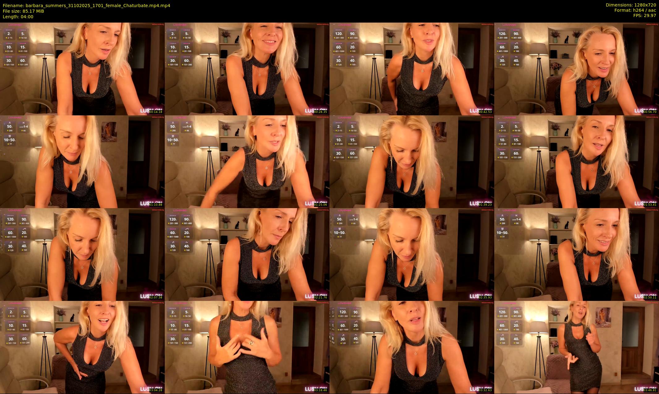 barbara_summers — 4 minute Chaturbate female cam show recording, 720p, Oct 31, 2025