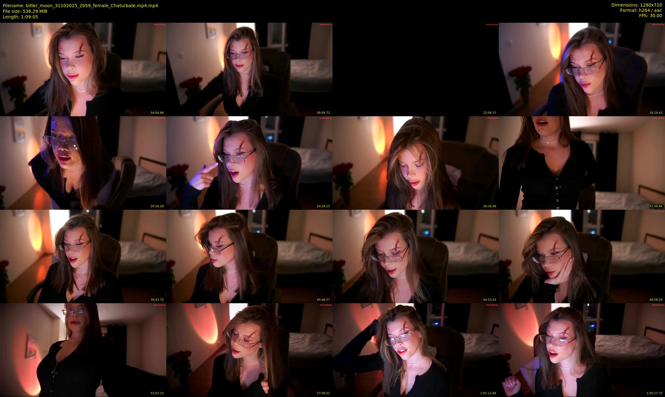 bitter_moon — 70 minute Chaturbate female cam show recording, 720p, Oct 31, 2025