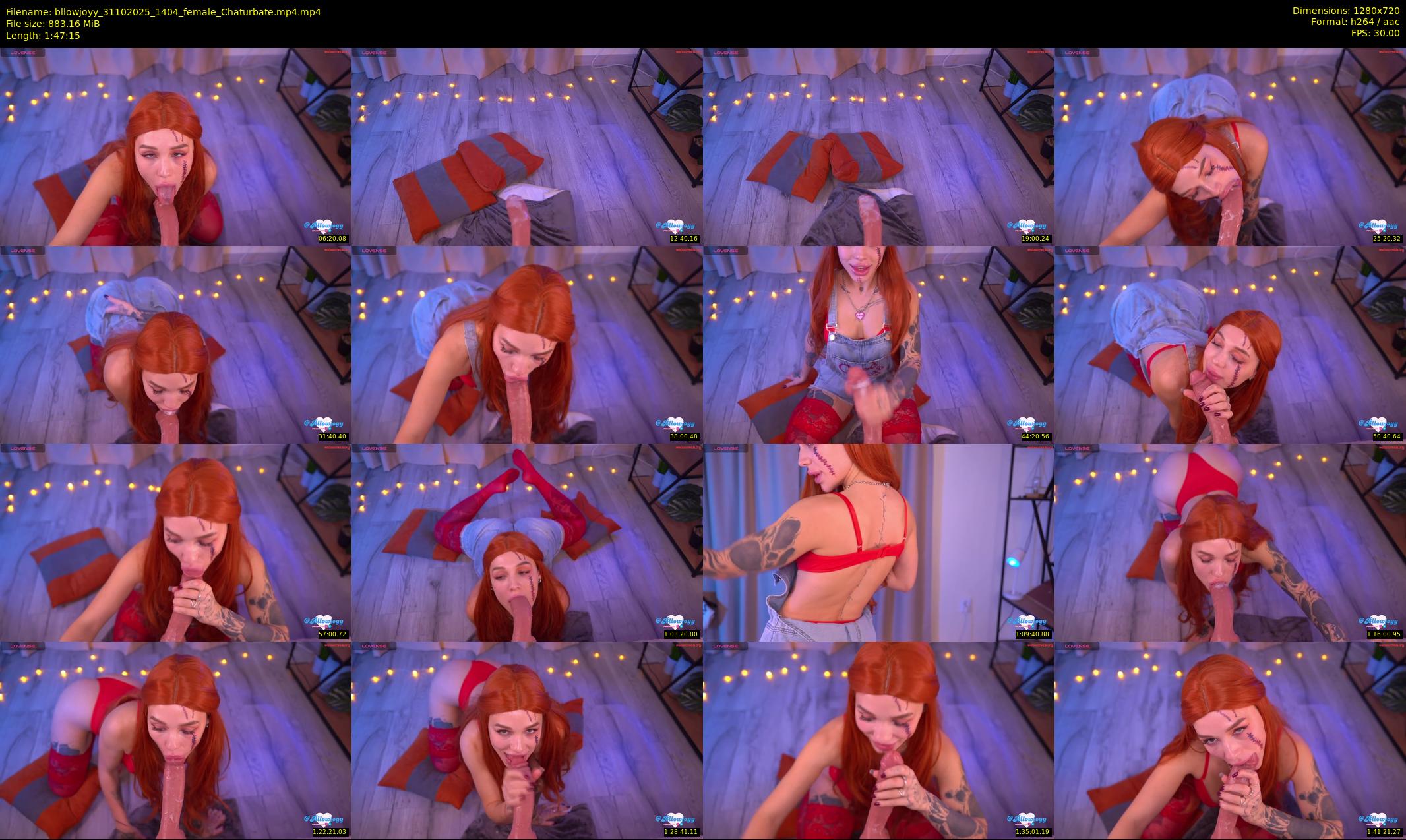 bllowjoyy — 108 minute Chaturbate female cam show recording, 720p, Oct 31, 2025