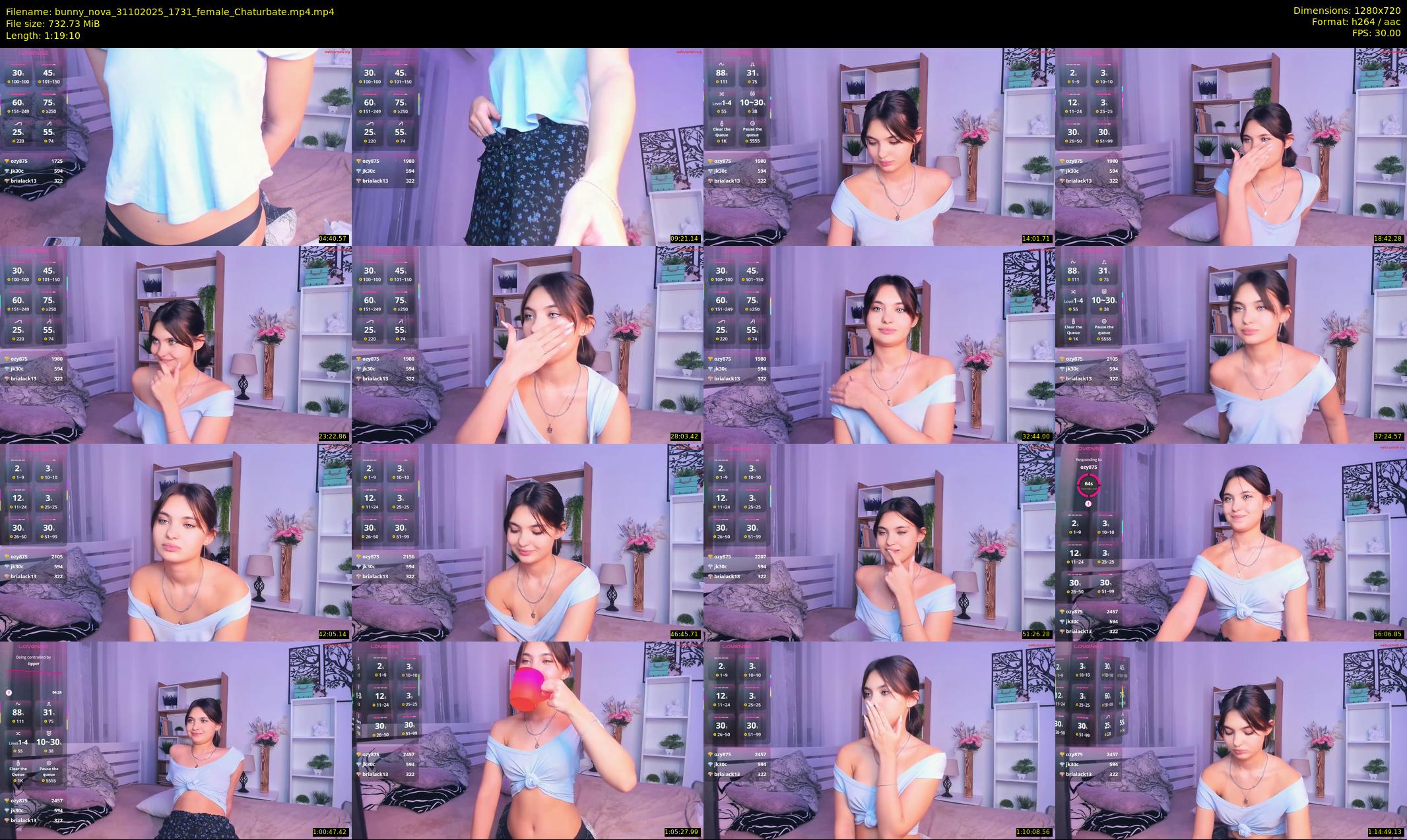 bunny_nova — 80 minute Chaturbate female cam show recording, 720p, Oct 31, 2025