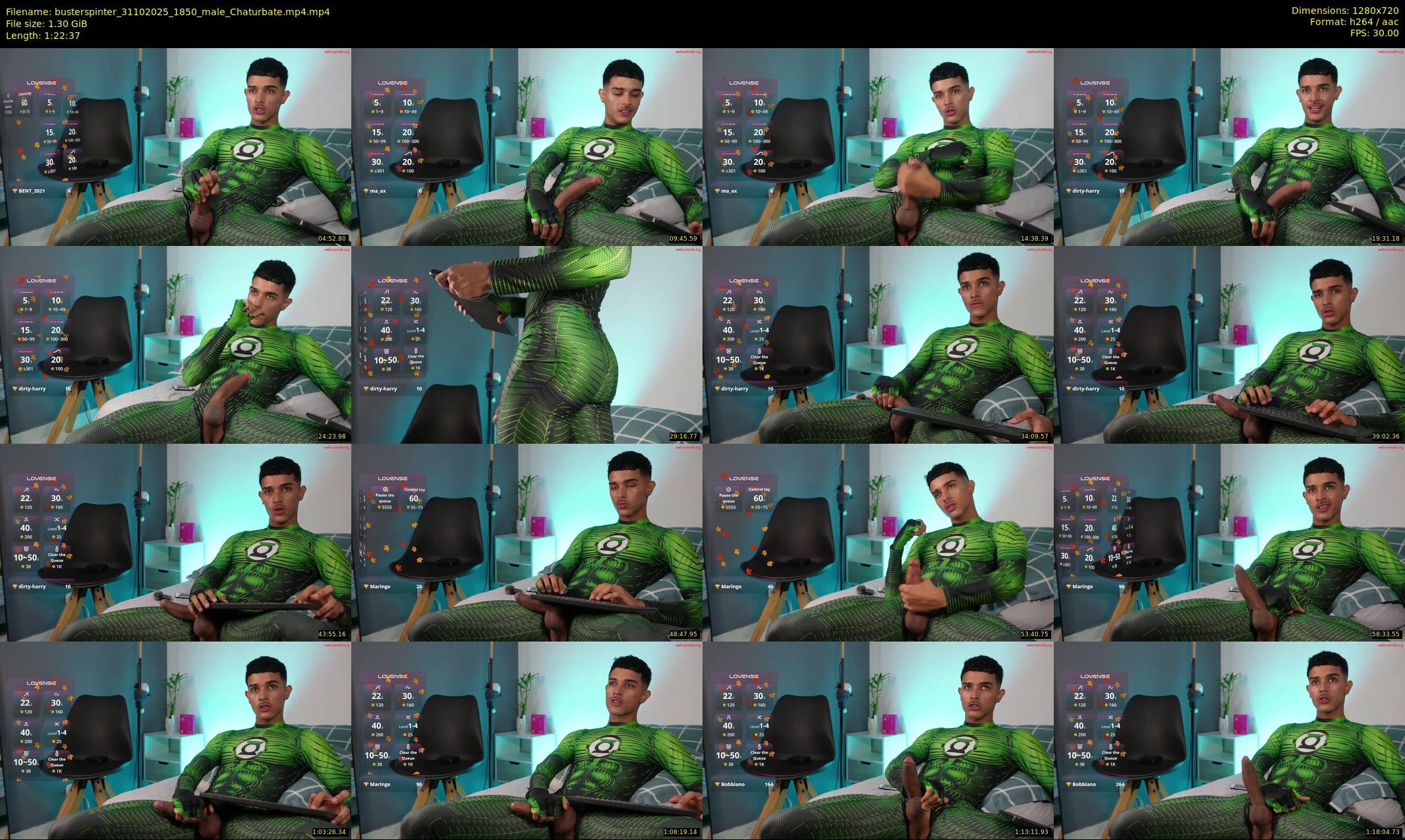 busterspinter — 83 minute Chaturbate male cam show recording, 720p, Oct 31, 2025