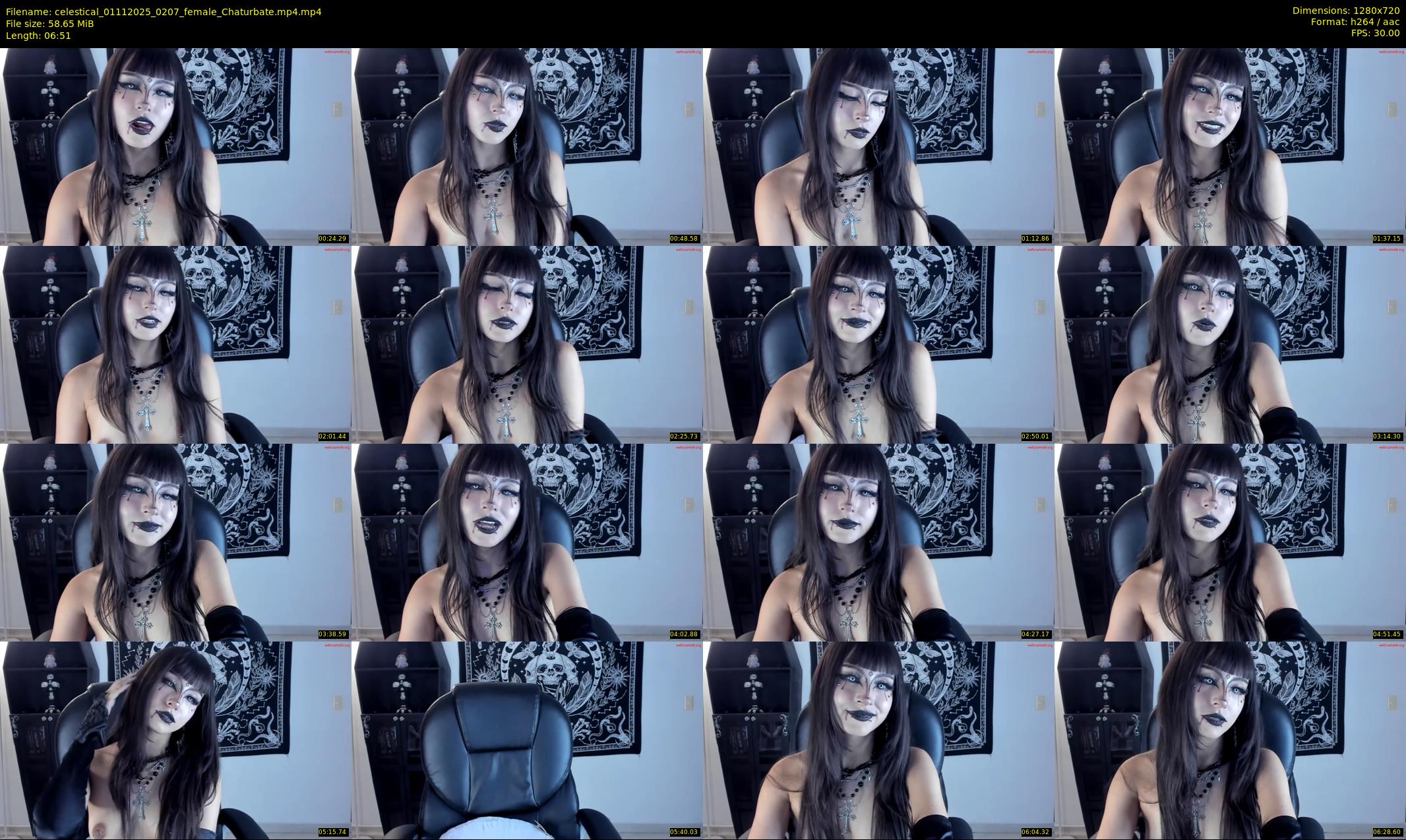 celestical — 7 minute Chaturbate female cam show recording, 720p, Nov 1, 2025